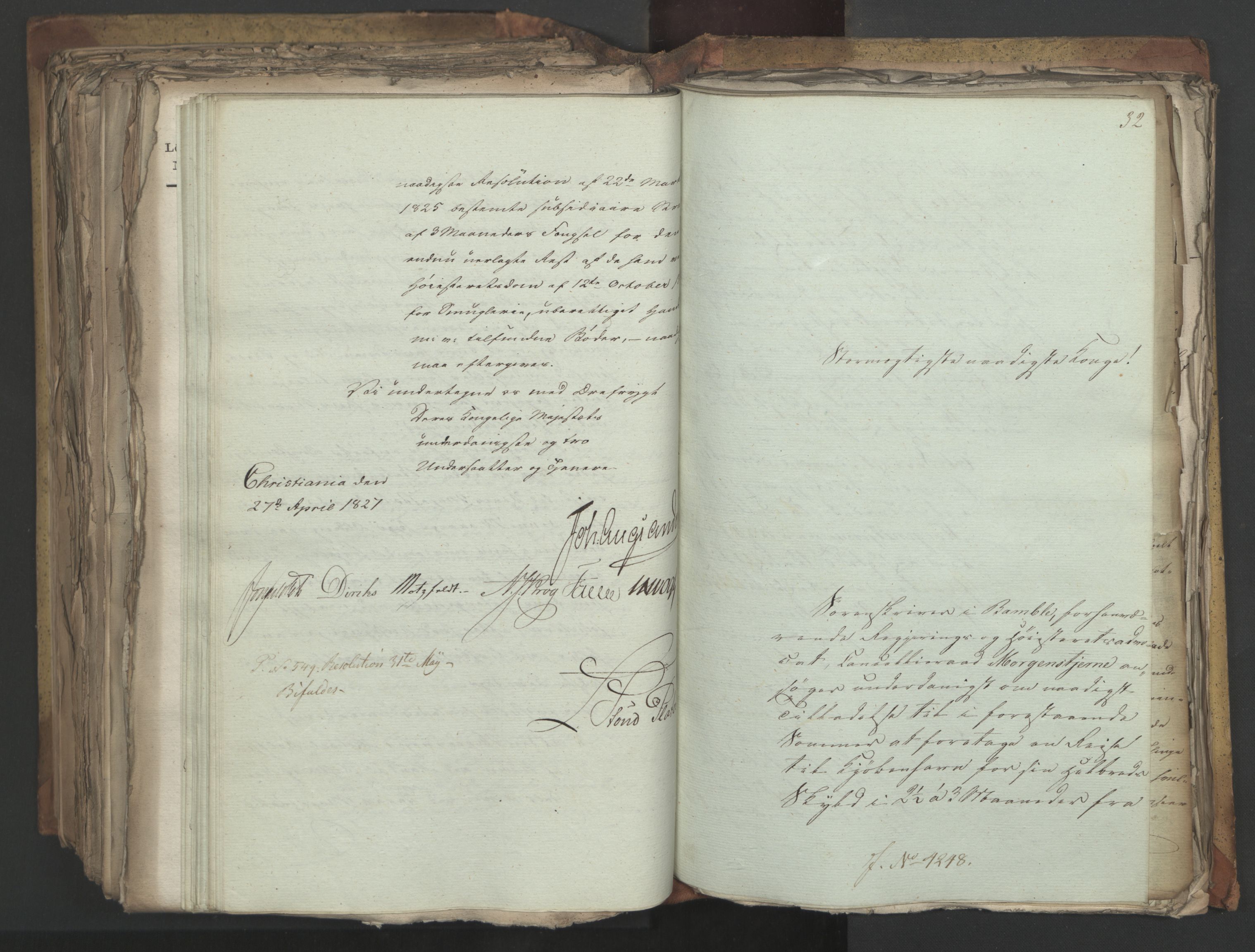 Statsrådsavdelingen i Stockholm, AV/RA-S-1003/D/Da/L0050: Regjeringsinnstillinger nr. 4087-4309, 1826, s. 527