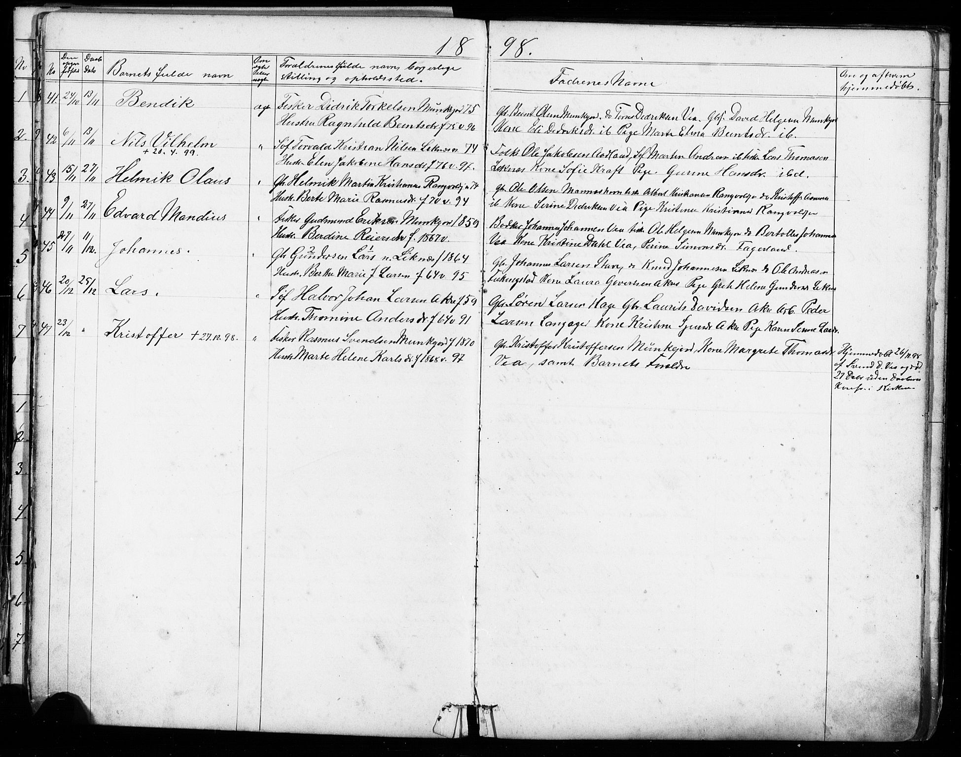 Kopervik sokneprestkontor, AV/SAST-A-101850/H/Ha/Hab/L0002: Klokkerbok nr. B 2, 1881-1905, s. 86
