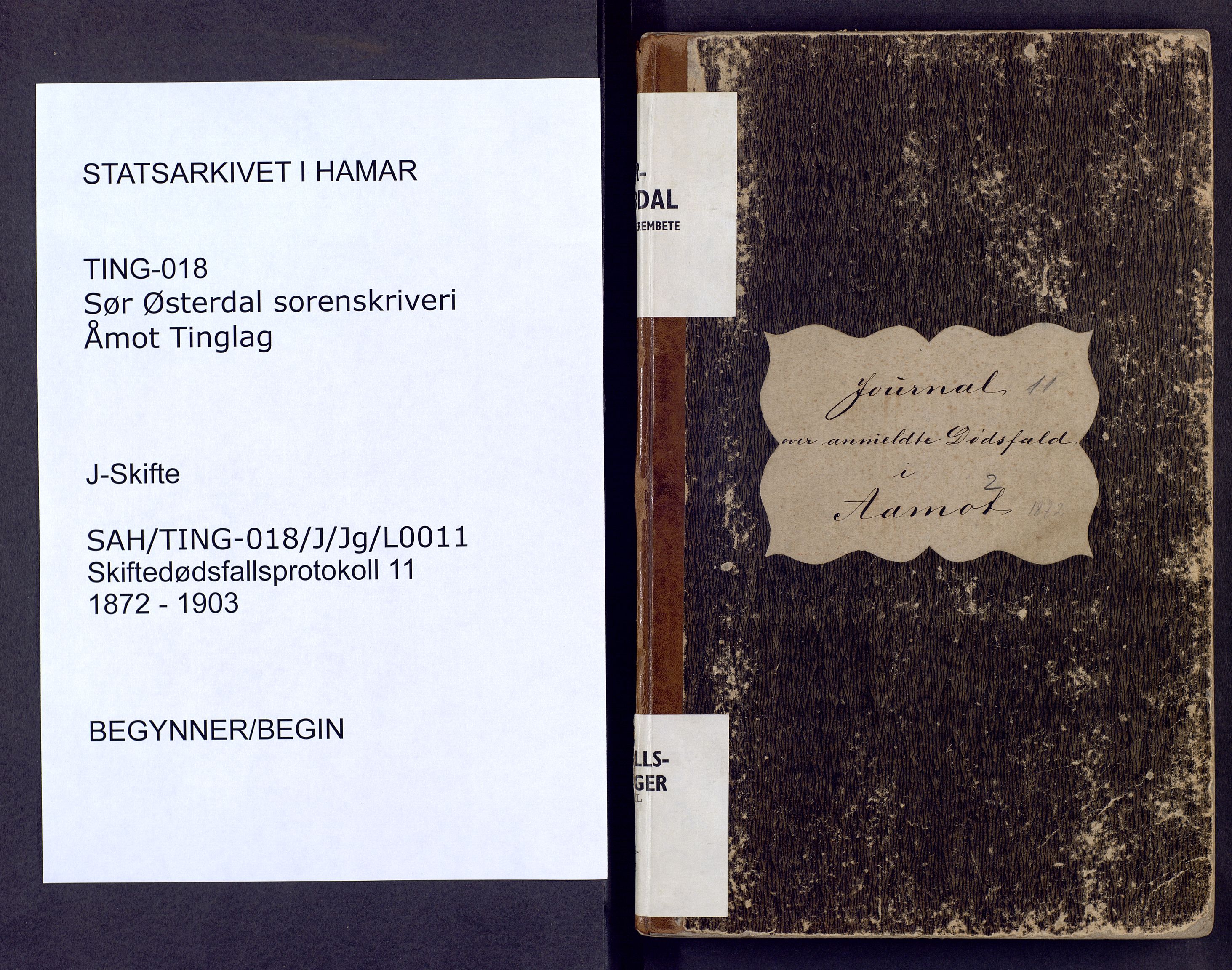 Sør-Østerdal sorenskriveri, SAH/TING-018/J/Jg/L0011: Dødsfallsjournal, 1872-1903