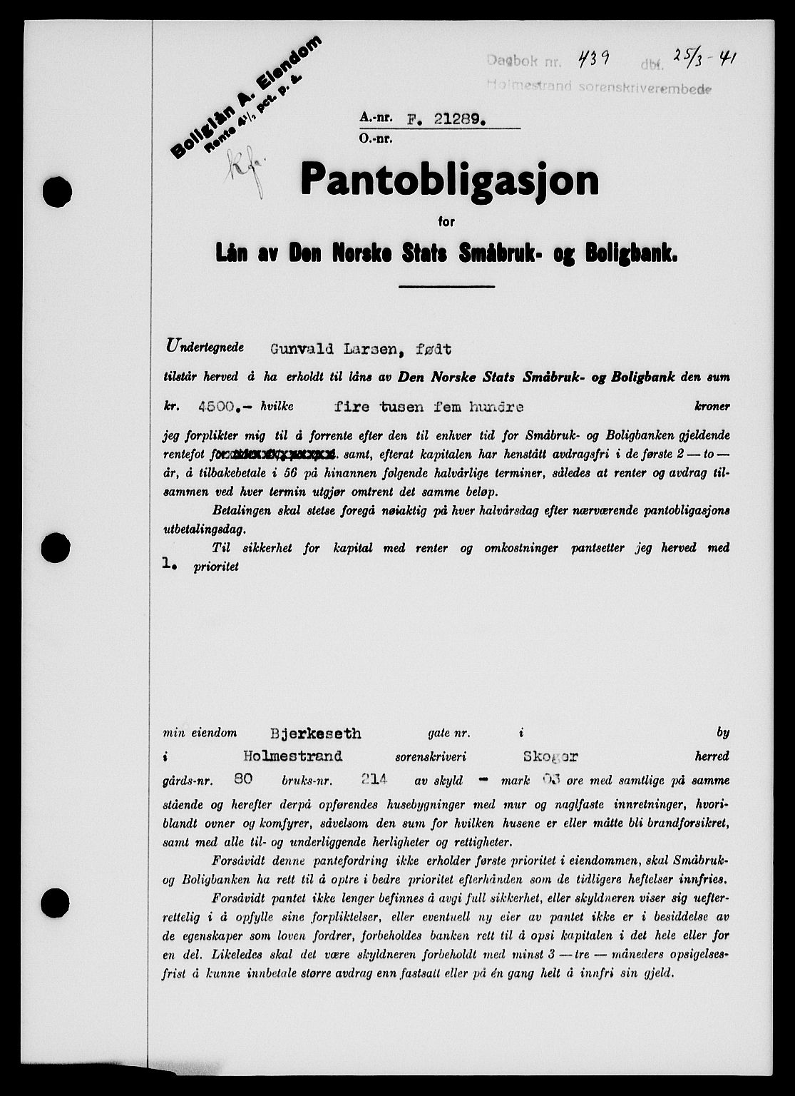 Holmestrand sorenskriveri, SAKO/A-67/G/Ga/Gab/L0051: Pantebok nr. B-51, 1939-1941, s. 1002
