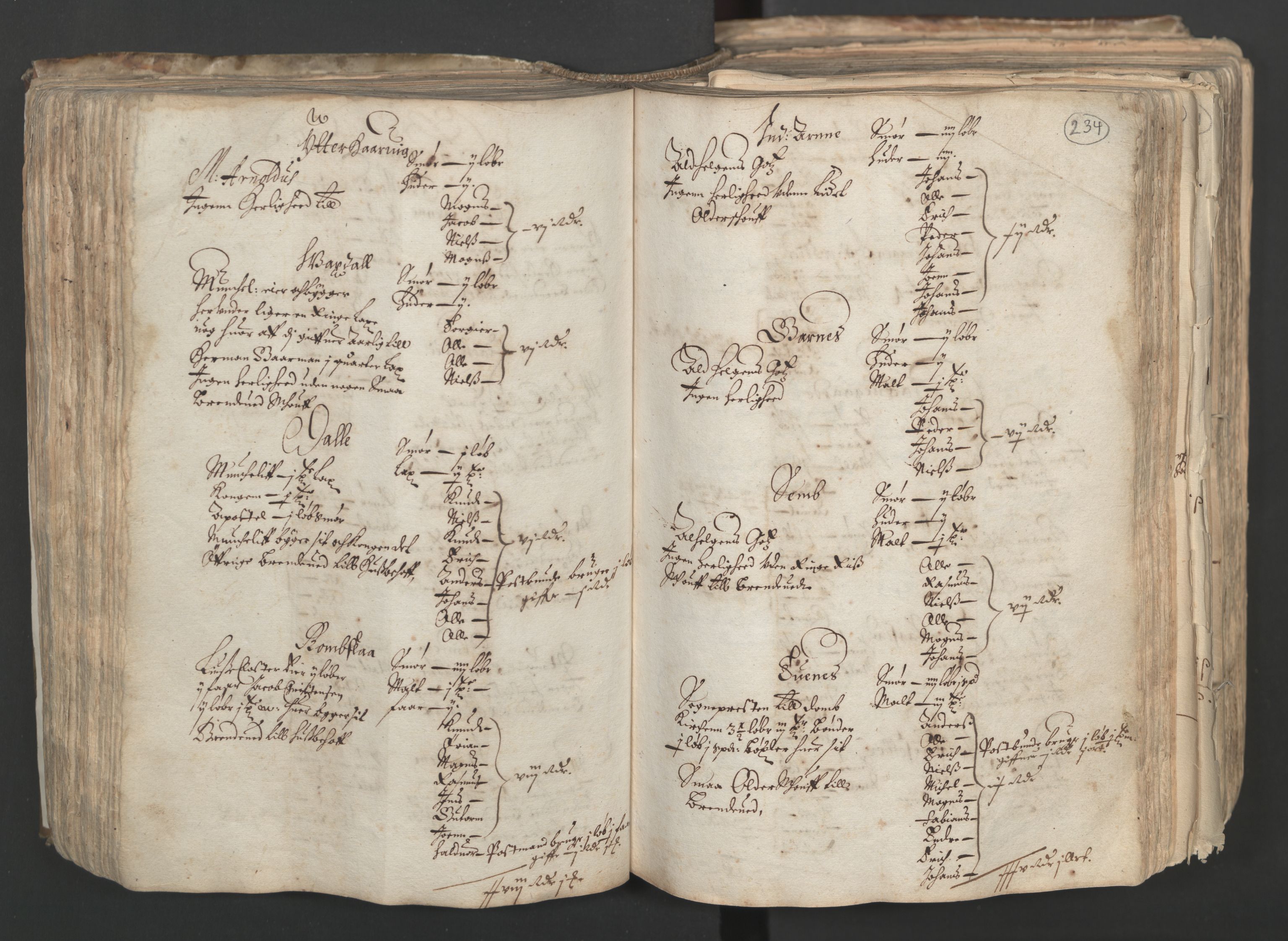 Rentekammeret inntil 1814, Realistisk ordnet avdeling, AV/RA-EA-4070/L/L0024/0001: Bergen lagdømme: / [A]: Alminnelig jordebok og skattemanntall (6 dalers kontribusjonsskatt). Sunnhordland, Hardanger, Nordhordland, Voss, Indre Sogn, Ytre Sogn, Sunnfjord, Nordfjord og Sunnmøre fogderi., 1661, s. 232b-233a