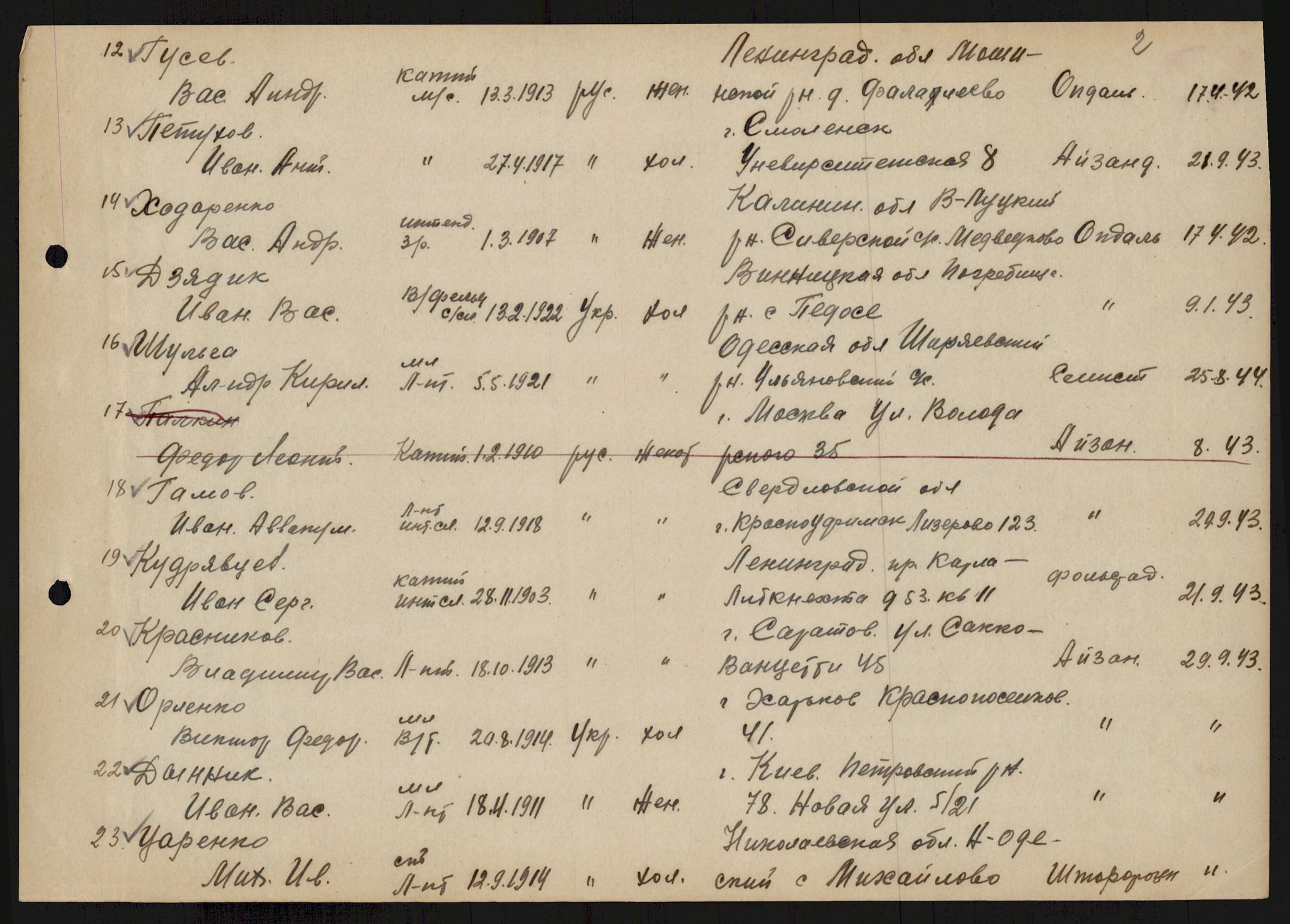 Flyktnings- og fangedirektoratet, Repatrieringskontoret, AV/RA-S-1681/D/Db/L0018: Displaced Persons (DPs) og sivile tyskere, 1945-1948, s. 5