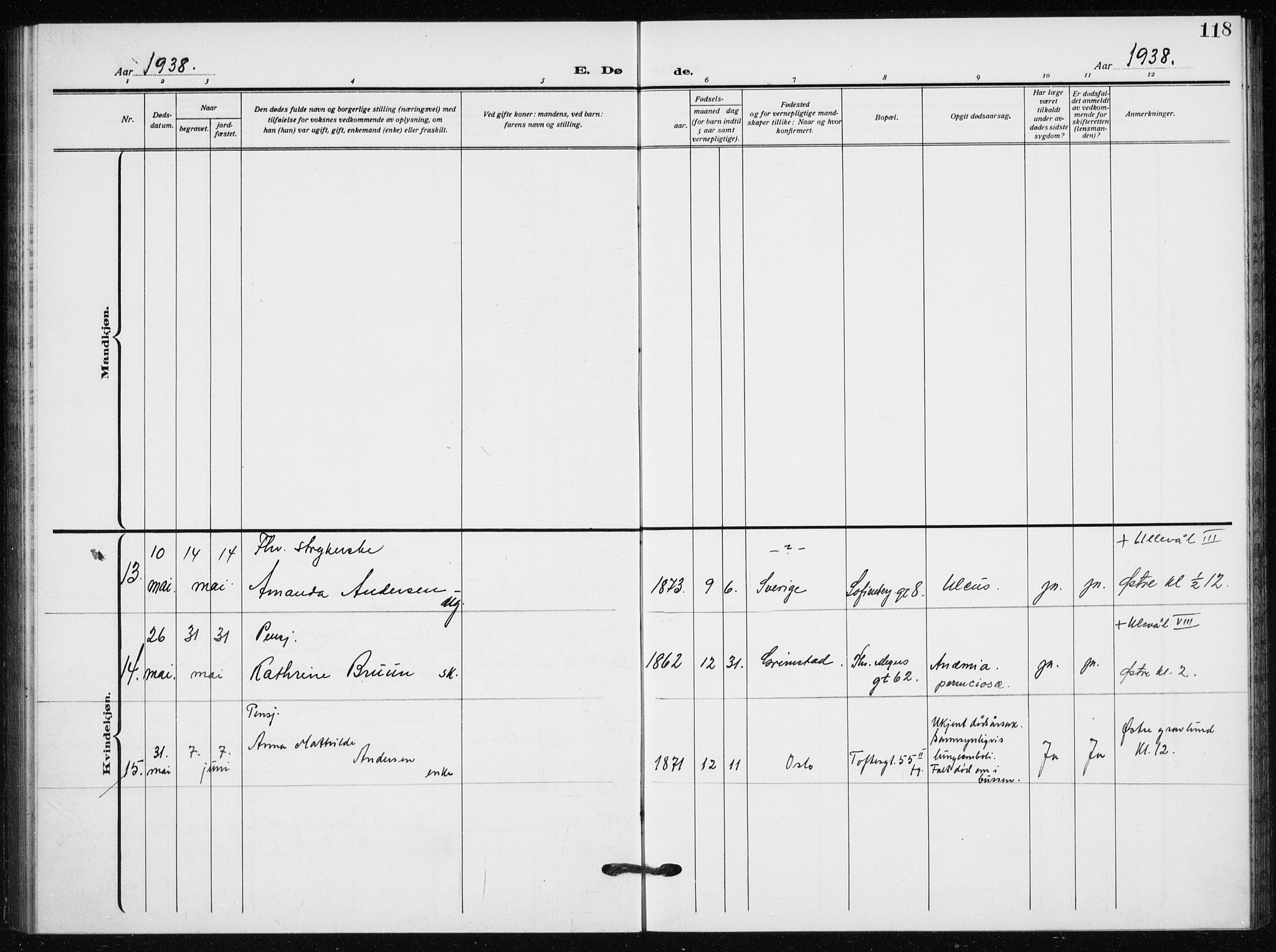 Hauge prestekontor Kirkebøker, AV/SAO-A-10849/F/Fa/L0005: Ministerialbok nr. 5, 1917-1938, s. 118