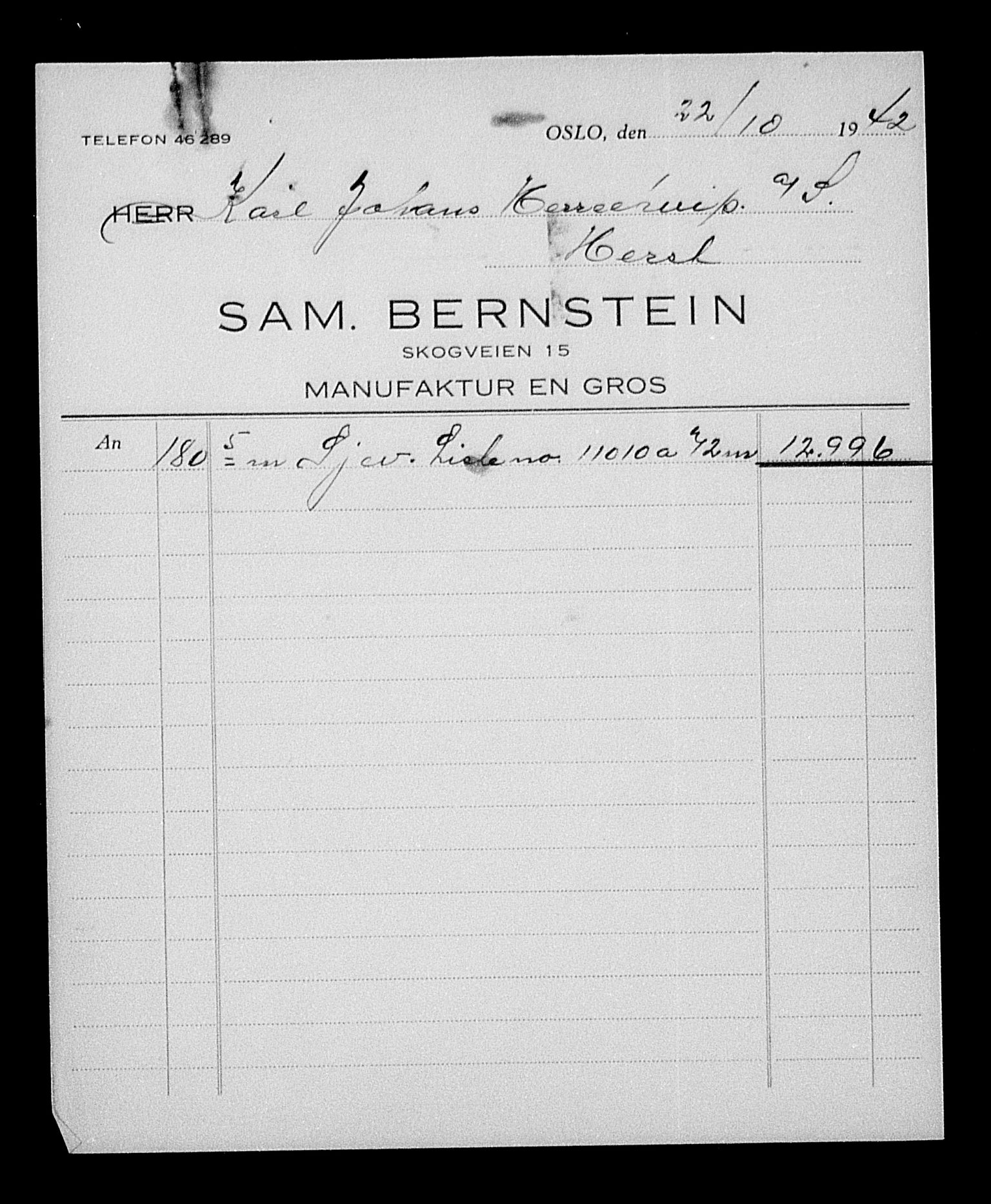 Justisdepartementet, Tilbakeføringskontoret for inndratte formuer, AV/RA-S-1564/H/Hc/Hcc/L0949: --, 1945-1947, s. 110