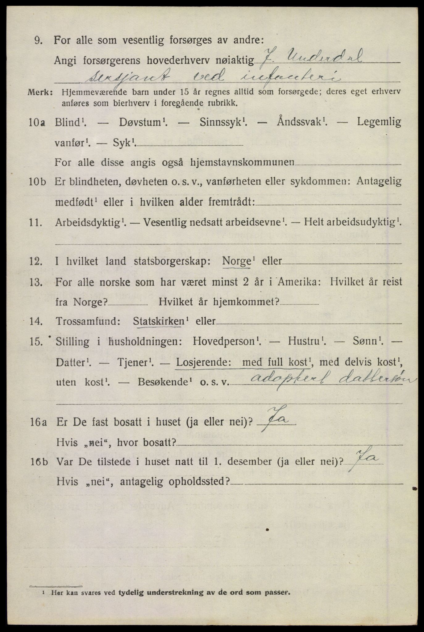 SAKO, Folketelling 1920 for 0630 Øvre Sandsvær herred, 1920, s. 3711