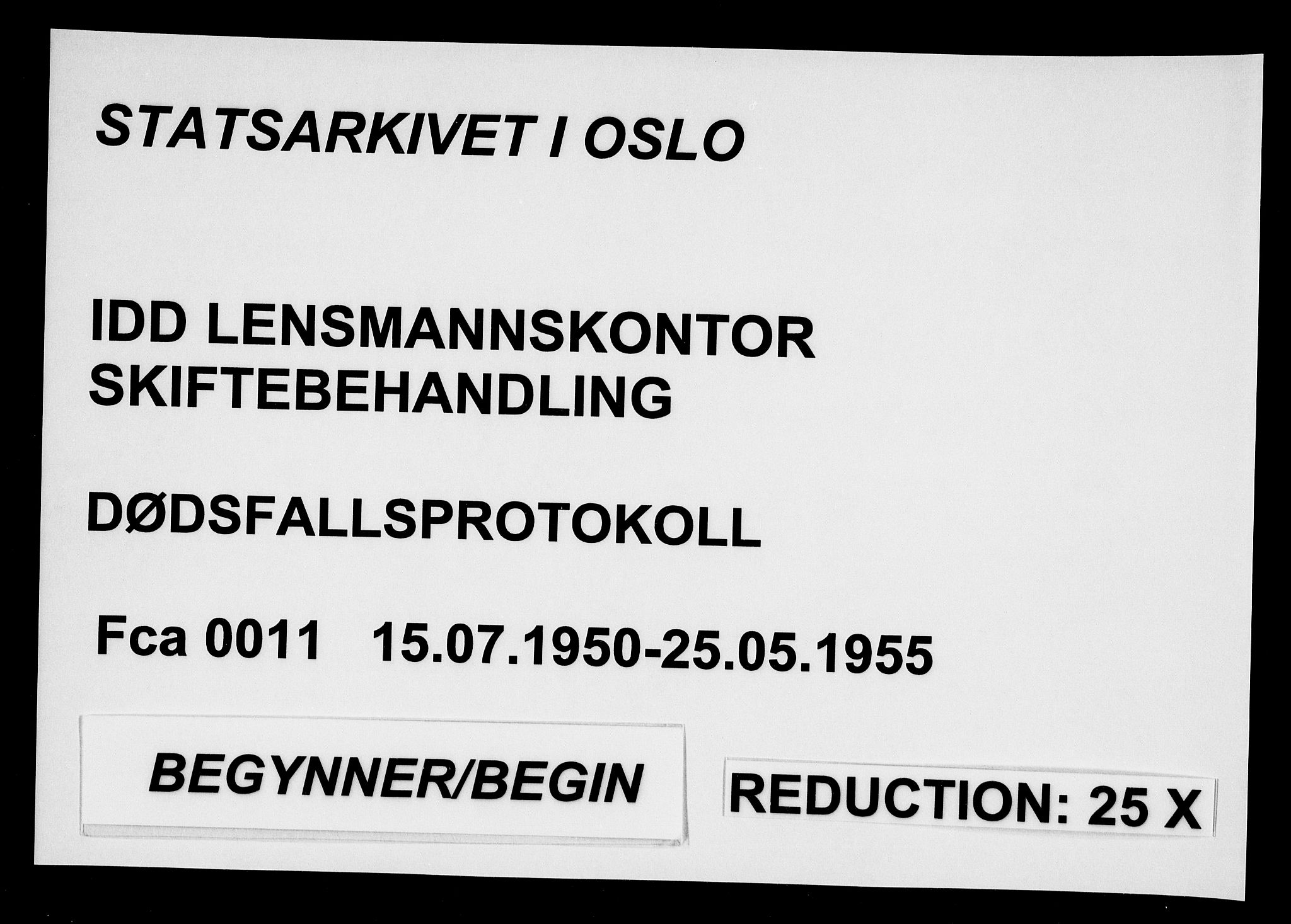 Idd lensmannsarkiv, SAO/A-10633/H/Ha/L0011: Dødsfallsprotokoll, 1950-1955