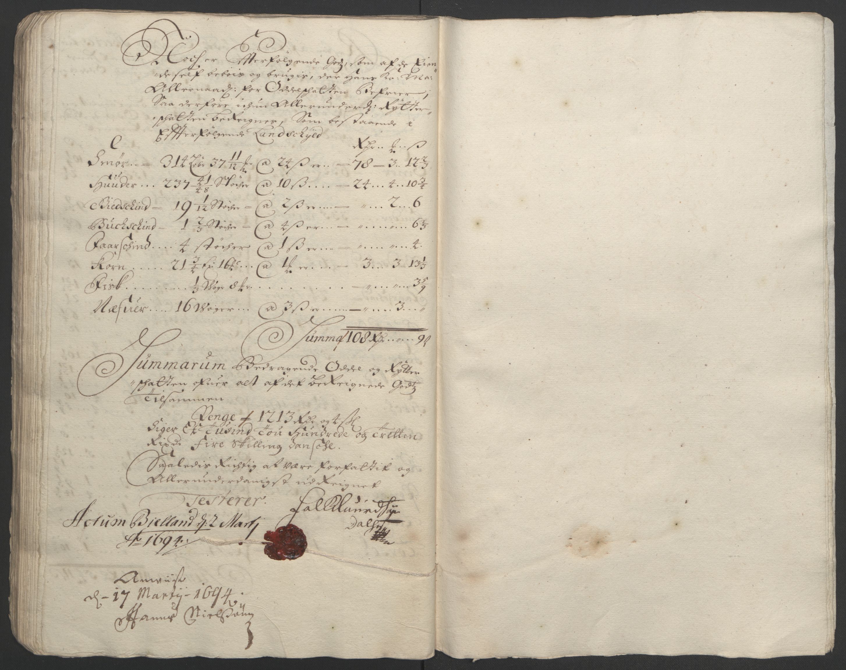 Rentekammeret inntil 1814, Reviderte regnskaper, Fogderegnskap, AV/RA-EA-4092/R48/L2974: Fogderegnskap Sunnhordland og Hardanger, 1693, s. 66