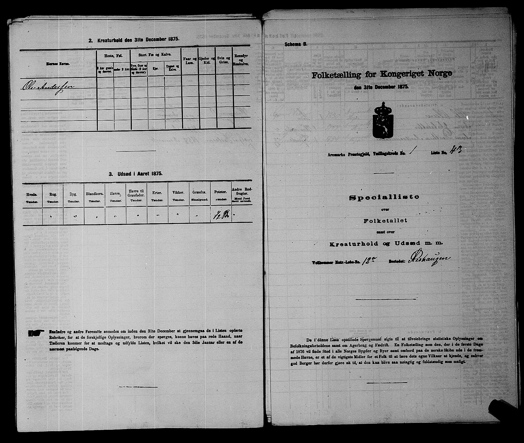 RA, Folketelling 1875 for 0118P Aremark prestegjeld, 1875, s. 150