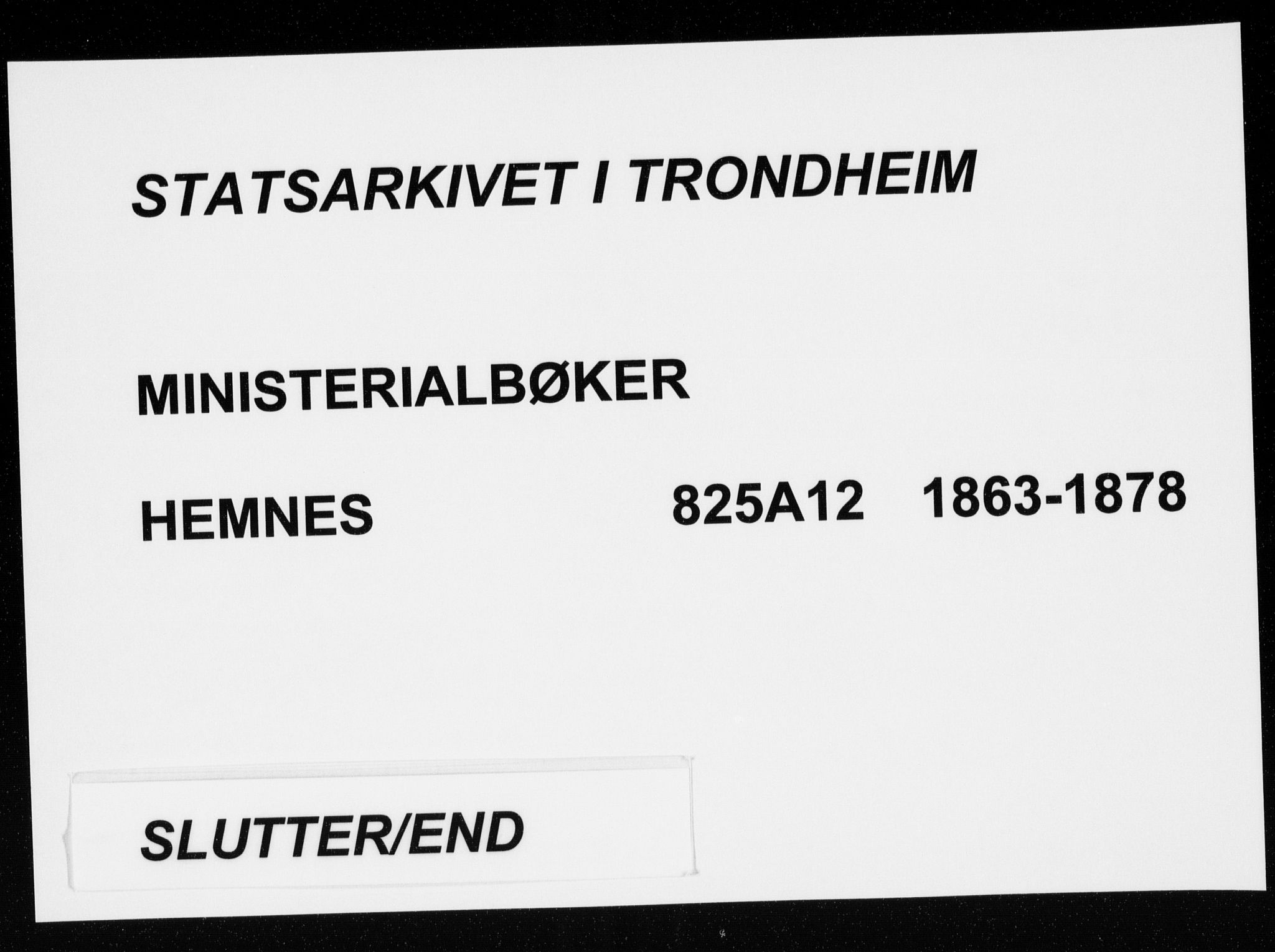 Ministerialprotokoller, klokkerbøker og fødselsregistre - Nordland, AV/SAT-A-1459/825/L0358: Ministerialbok nr. 825A12, 1863-1878