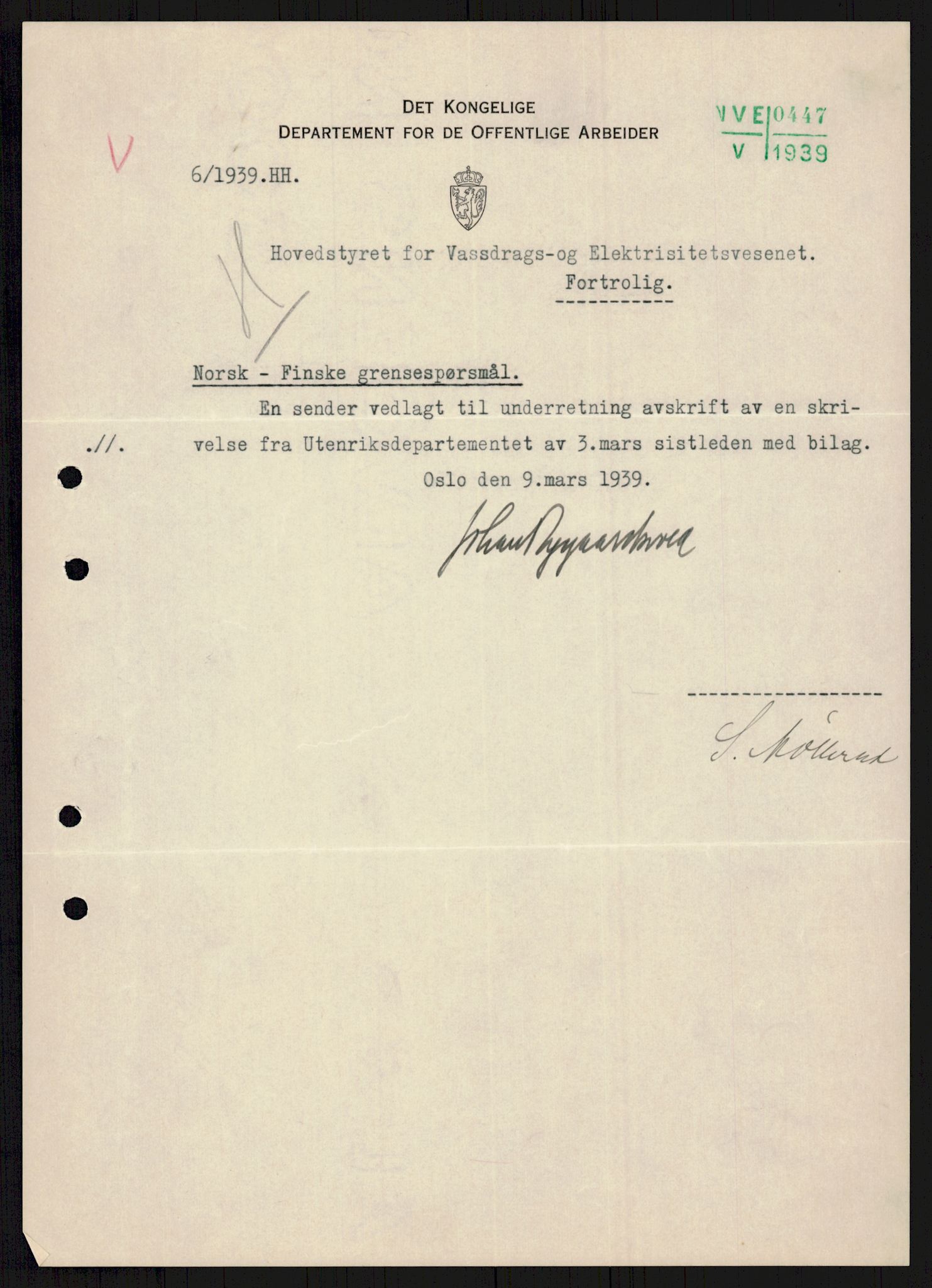 Vassdragsdirektoratet/avdelingen, AV/RA-S-6242/F/Fa/L0537: Pasvikelva, 1932-1955, s. 306