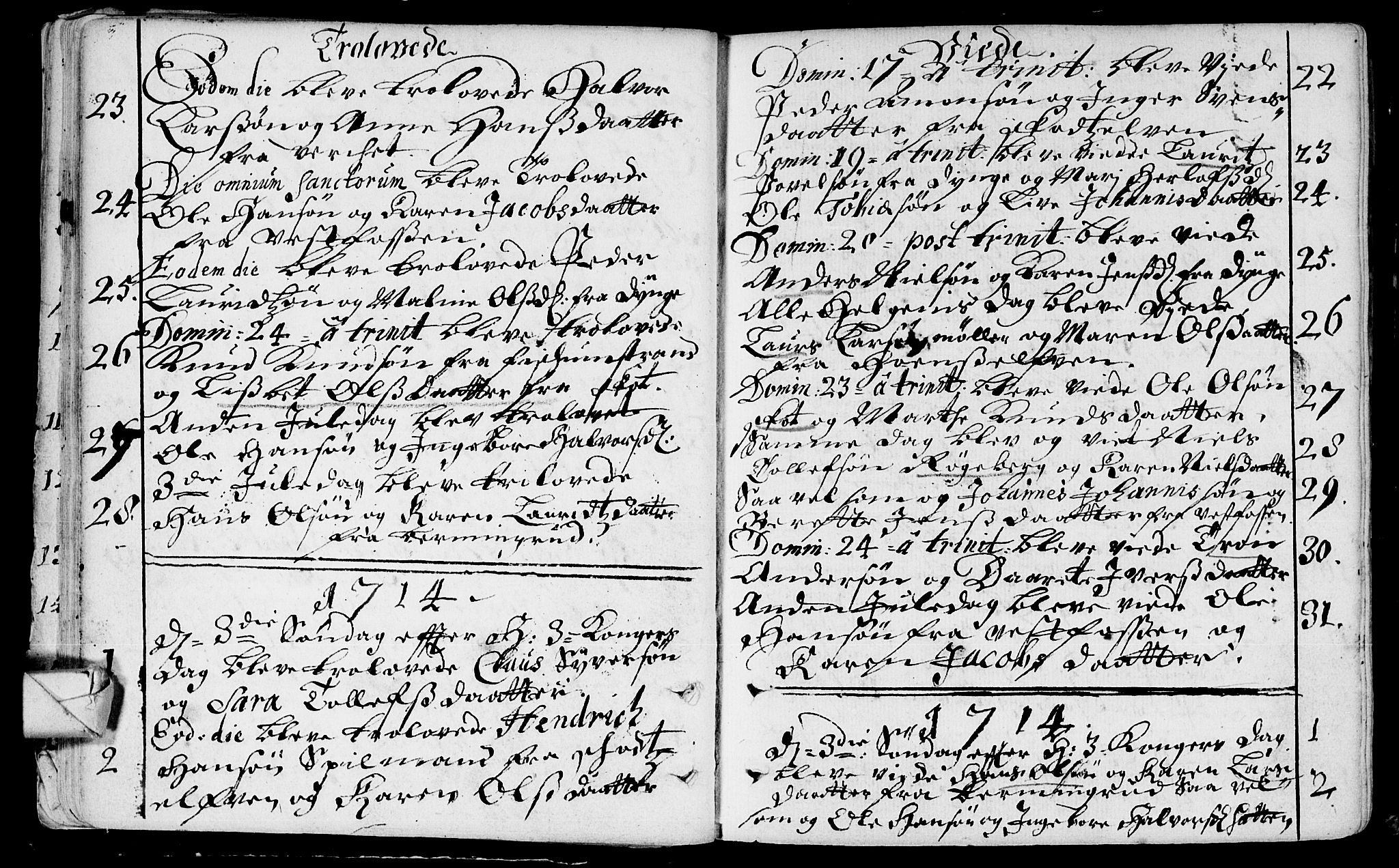 Eiker kirkebøker, AV/SAKO-A-4/F/Fa/L0005: Ministerialbok nr. I 5 /1, 1705-1759