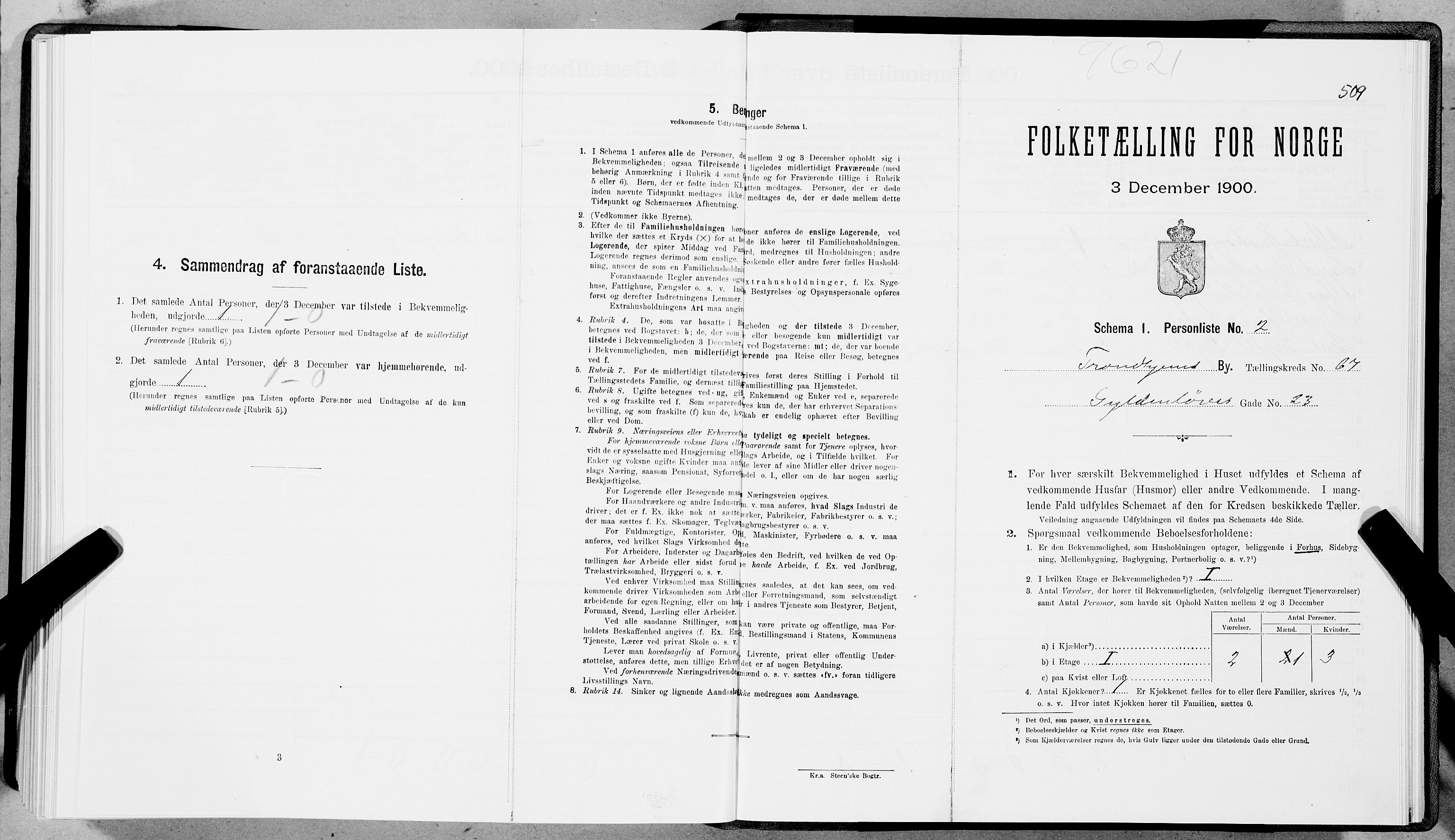 SAT, Folketelling 1900 for 1601 Trondheim kjøpstad, 1900, s. 12282