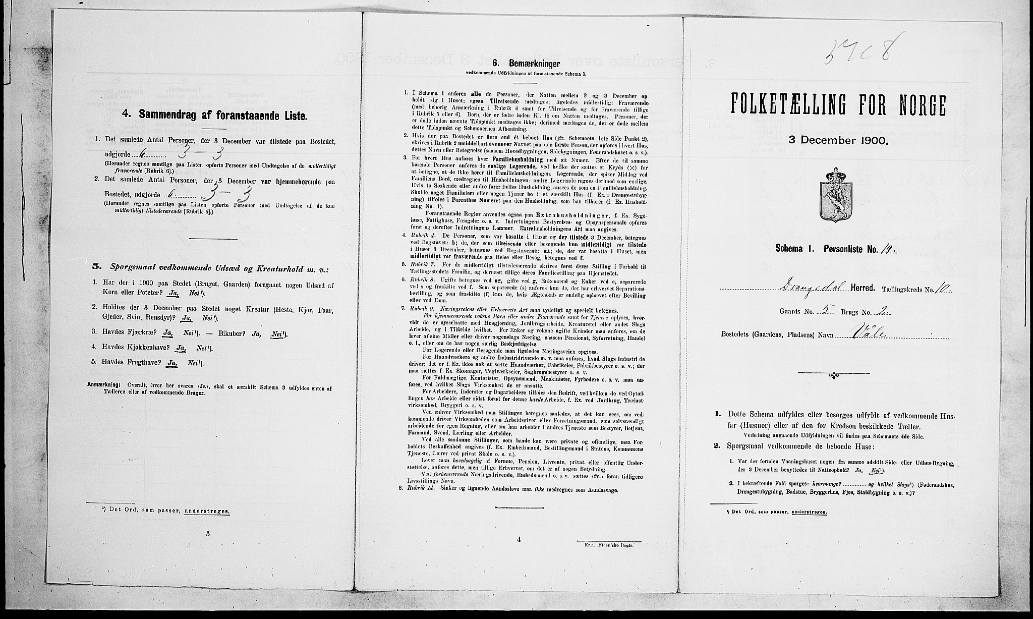 SAKO, Folketelling 1900 for 0817 Drangedal herred, 1900, s. 791