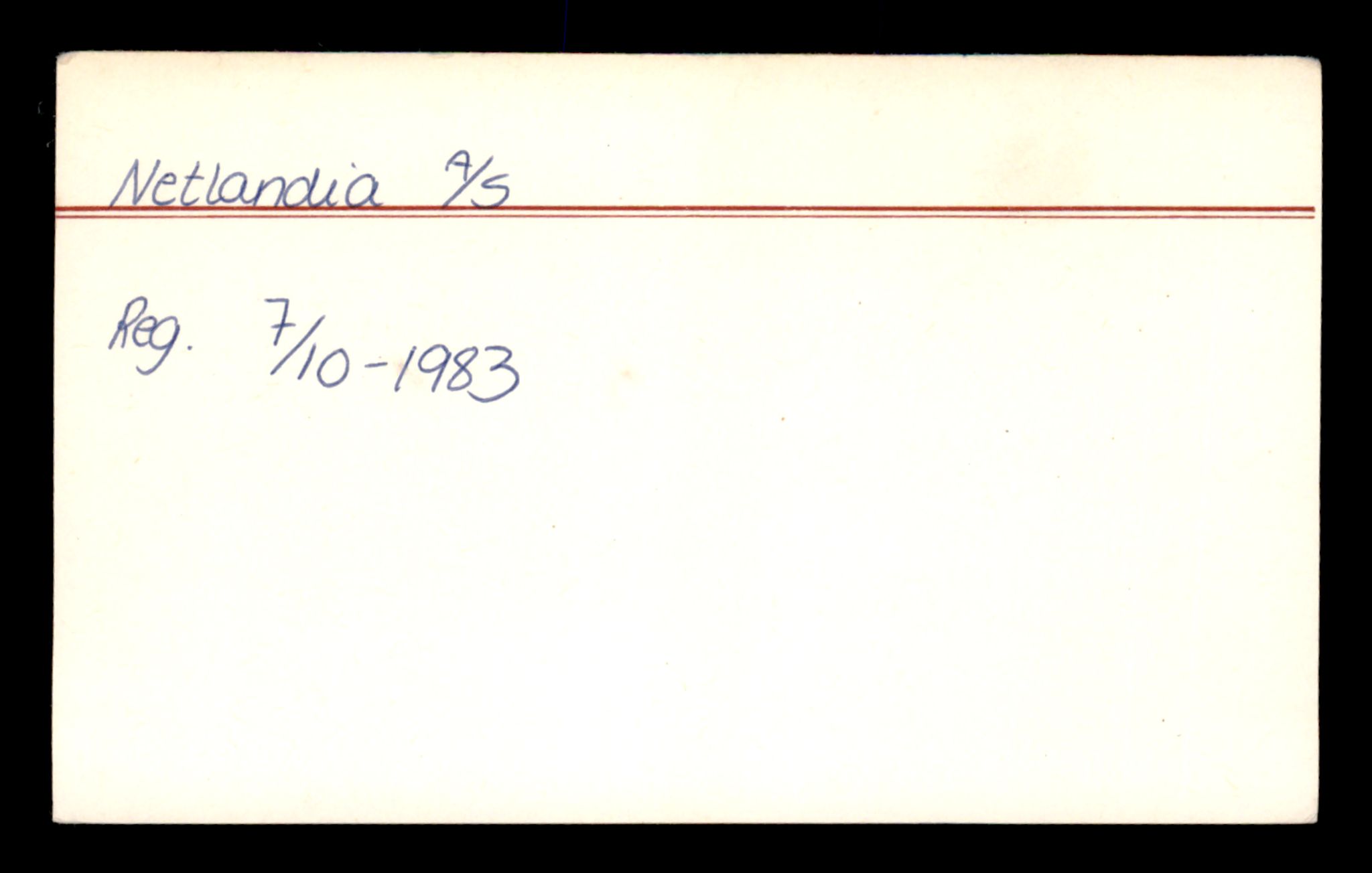 Oslo byfogd, Handelsregisteret, SAT/A-10867/G/Ga/Gad/L0020: Kartotekkort, Net- Norsk N, 1890-1990