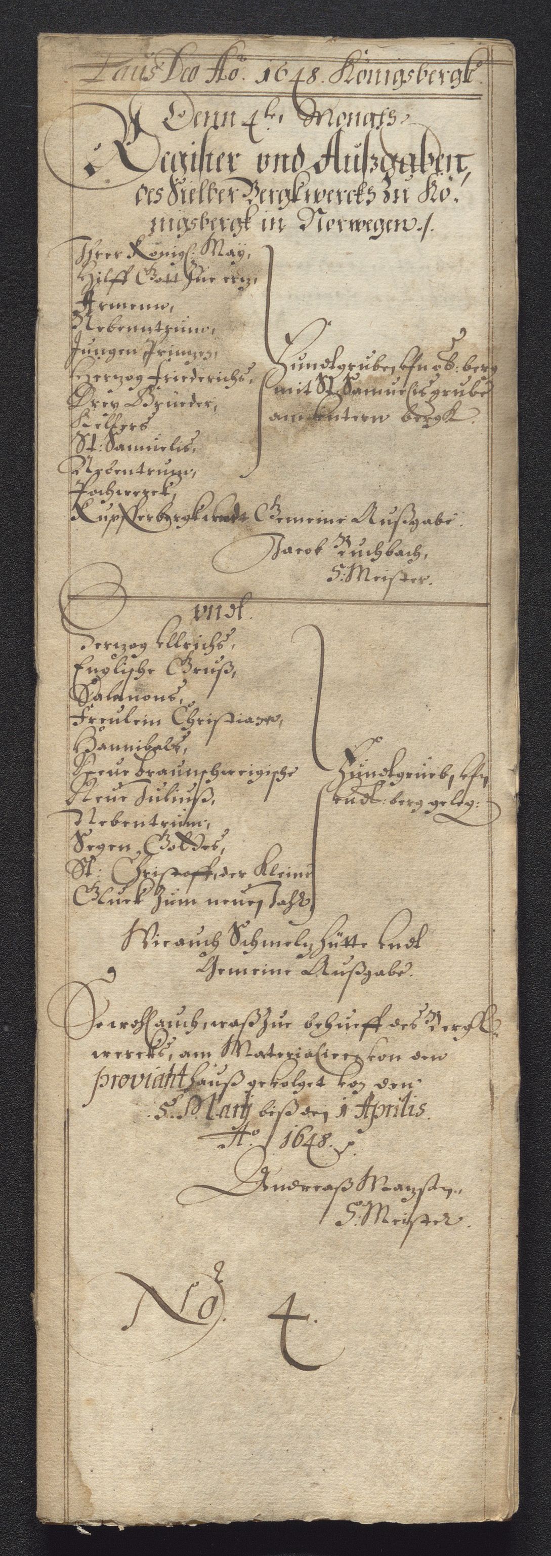 Kongsberg Sølvverk 1623-1816, AV/SAKO-EA-3135/001/D/Dc/Dcd/L0022: Utgiftsregnskap for gruver m.m., 1647-1648, s. 841