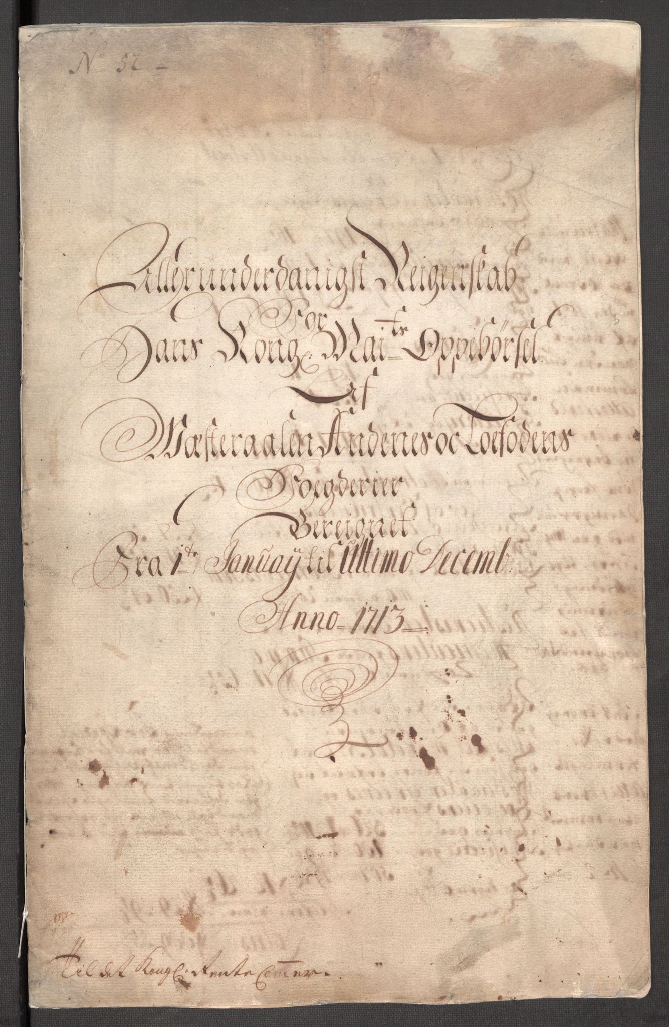 Rentekammeret inntil 1814, Reviderte regnskaper, Fogderegnskap, RA/EA-4092/R67/L4679: Fogderegnskap Vesterålen, Andenes og Lofoten, 1711-1713, s. 67