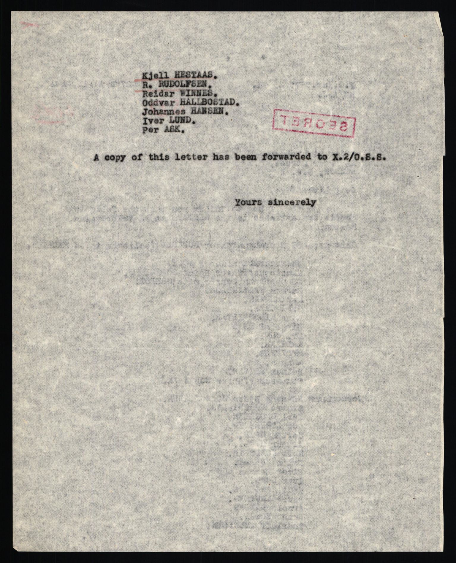 Forsvaret, Forsvarets overkommando II, RA/RAFA-3915/D/Db/L0024: CI Questionaires. Tyske okkupasjonsstyrker i Norge. Tyskere., 1945-1946, s. 318