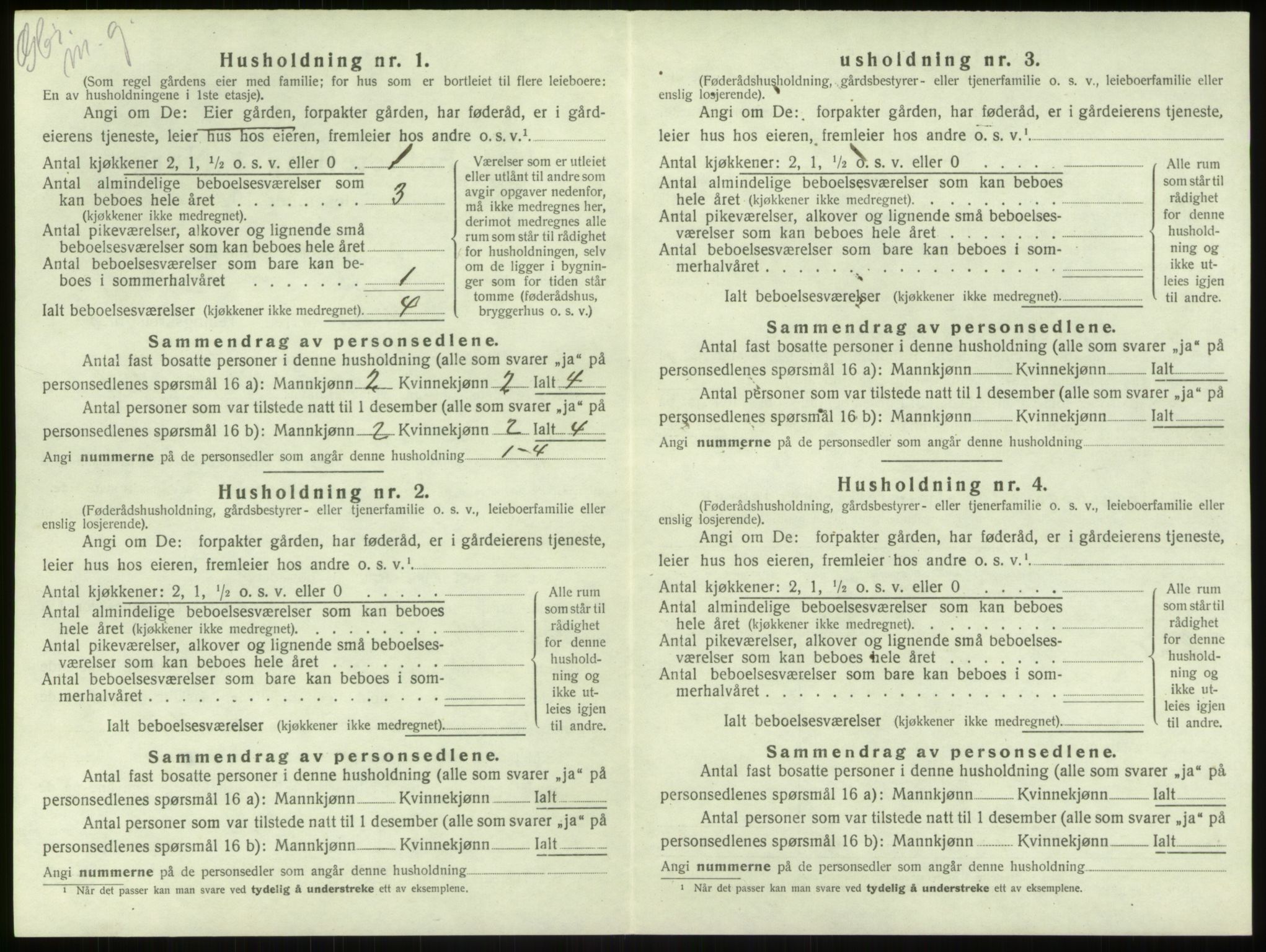 SAB, Folketelling 1920 for 1250 Haus herred, 1920, s. 633