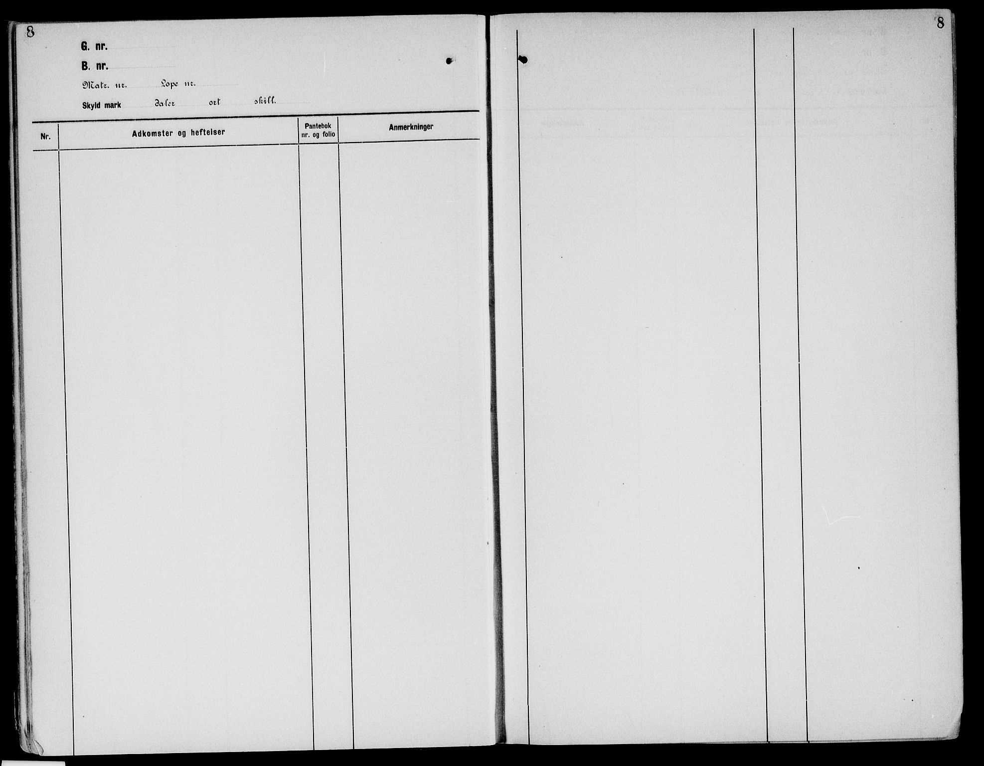 Sør-Østerdal sorenskriveri, SAH/TING-018/H/Ha/Haa/L0032: Panteregister nr. 14, 1922-1954, s. 8