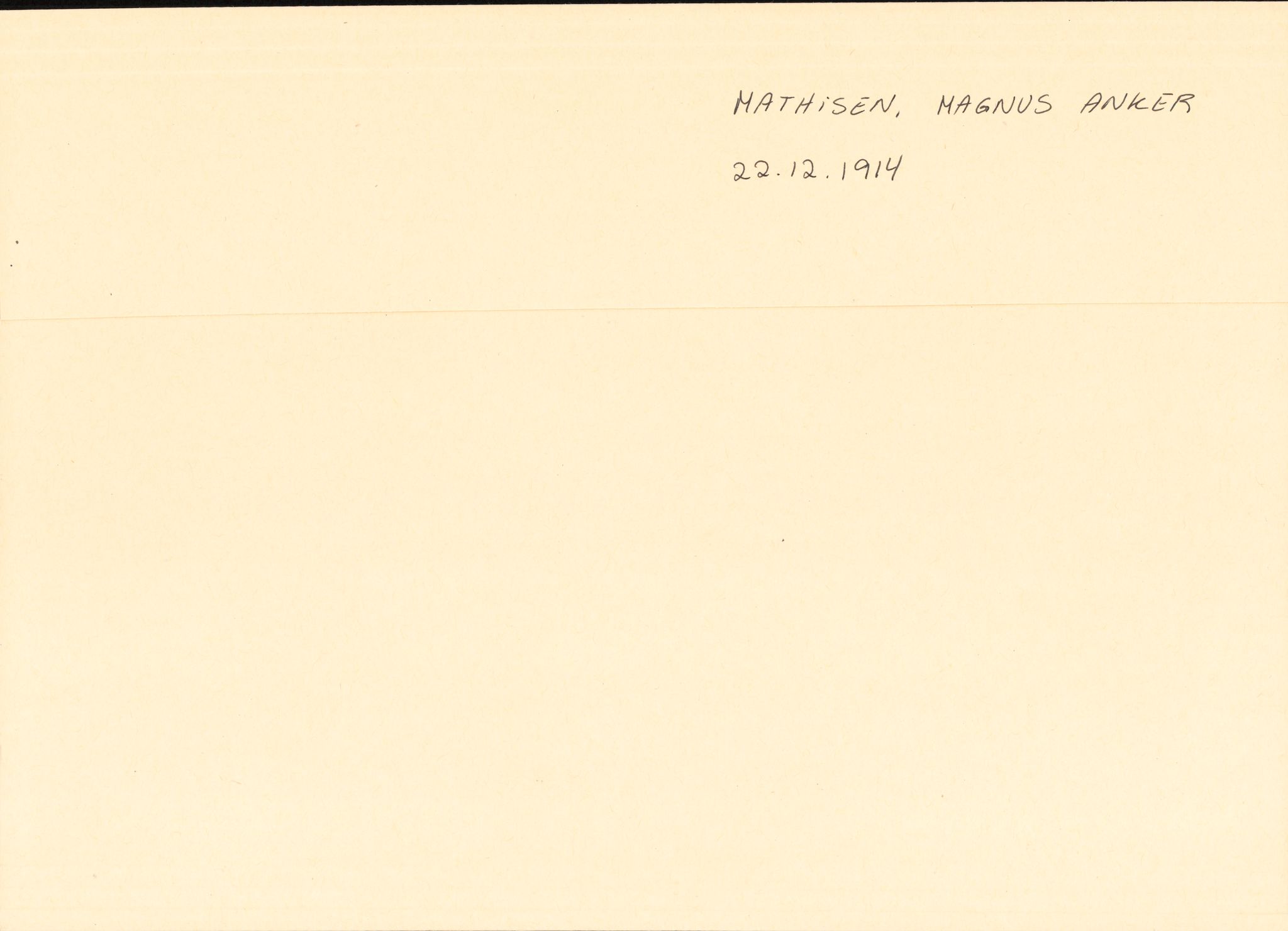 Forsvaret, Forsvarets overkommando/Luftforsvarsstaben, RA/RAFA-4079/P/Pa/L0037: Personellpapirer, 1914, s. 144
