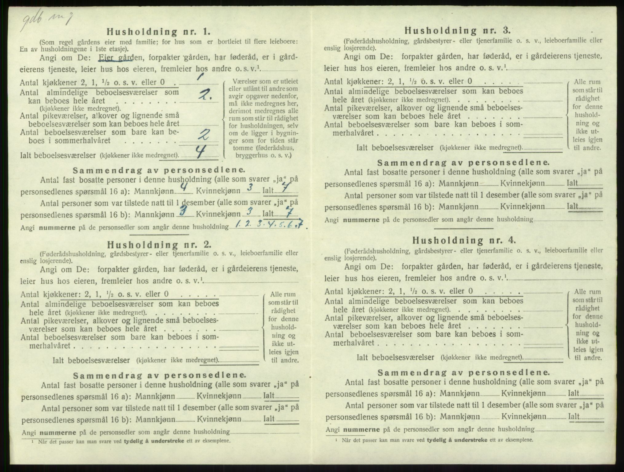 SAB, Folketelling 1920 for 1418 Balestrand herred, 1920, s. 280