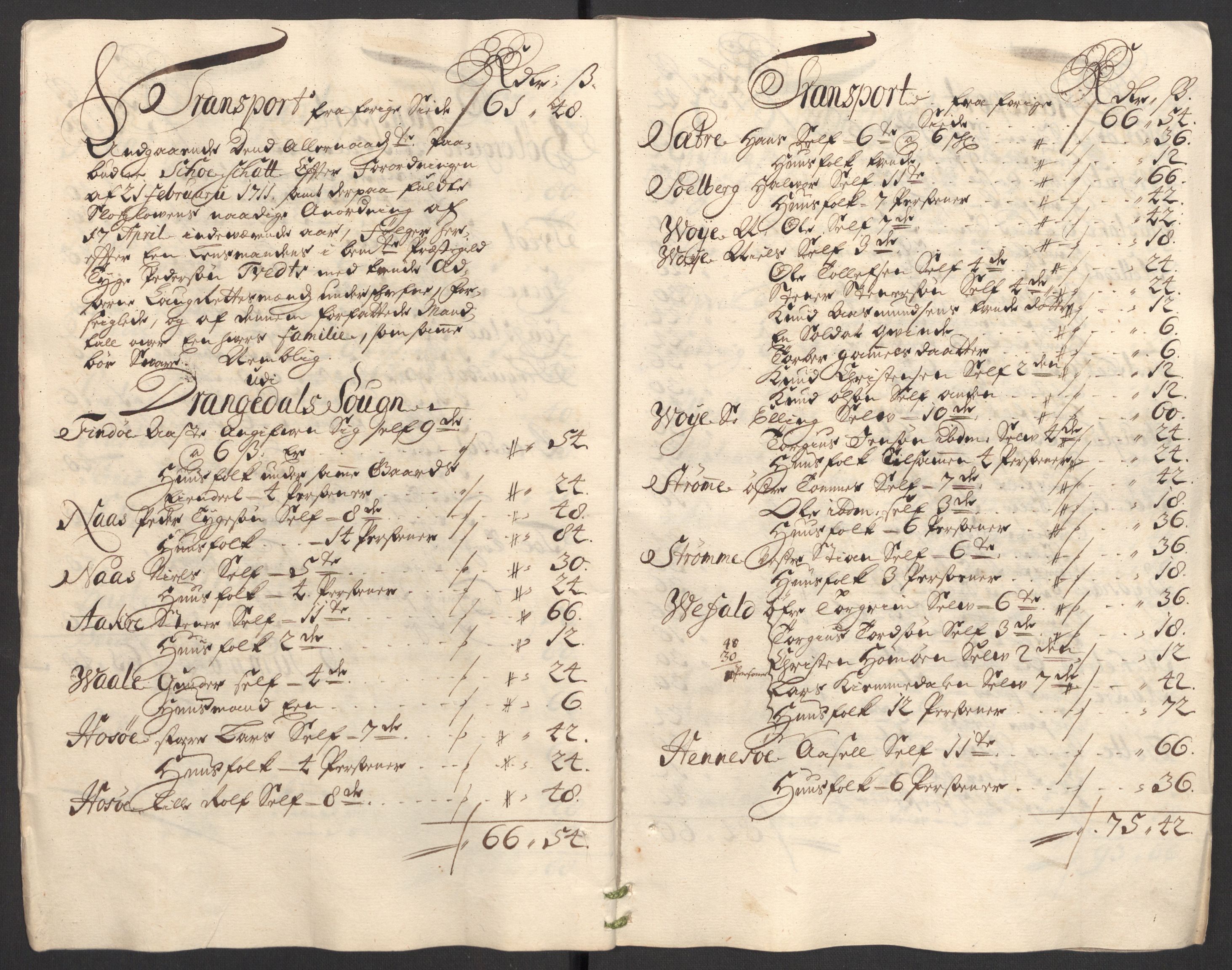 Rentekammeret inntil 1814, Reviderte regnskaper, Fogderegnskap, AV/RA-EA-4092/R36/L2121: Fogderegnskap Øvre og Nedre Telemark og Bamble, 1711, s. 465