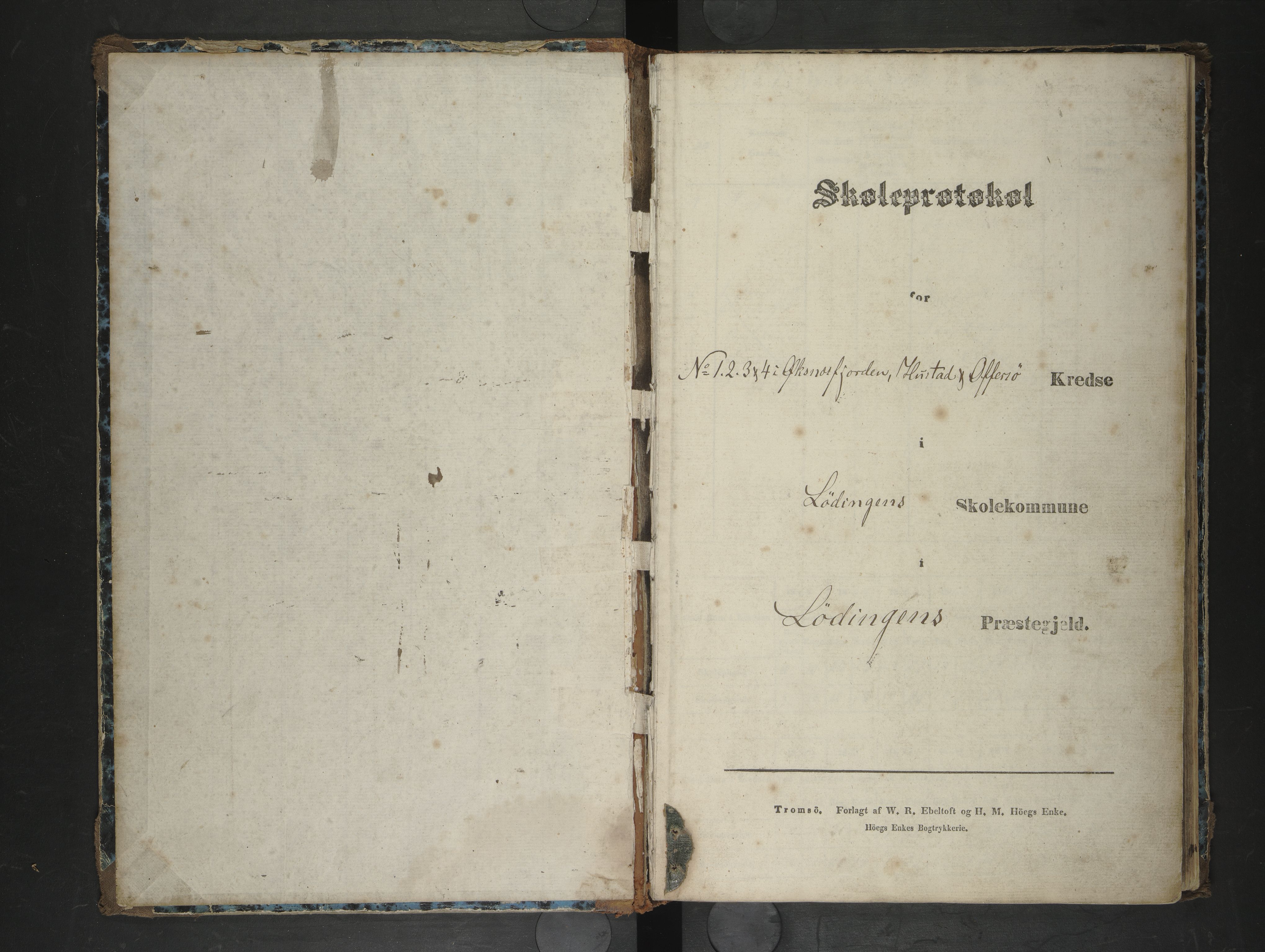 Lødingen kommune. Ymse skolekretser, AIN/K-18510.510.04/F/Fb/L0004: Husjord/Hustad/Kvankjos/Offersøy/Svarstad/Øksnes/, 1863-1878