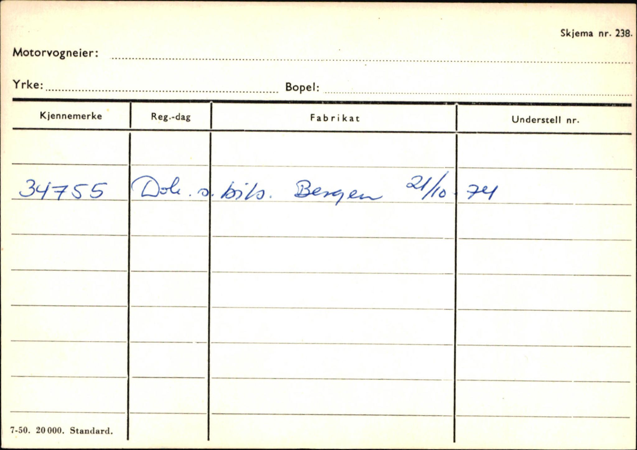 Statens vegvesen, Sogn og Fjordane vegkontor, SAB/A-5301/4/F/L0132: Eigarregister Askvoll A-Å. Balestrand A-Å, 1945-1975, s. 2251