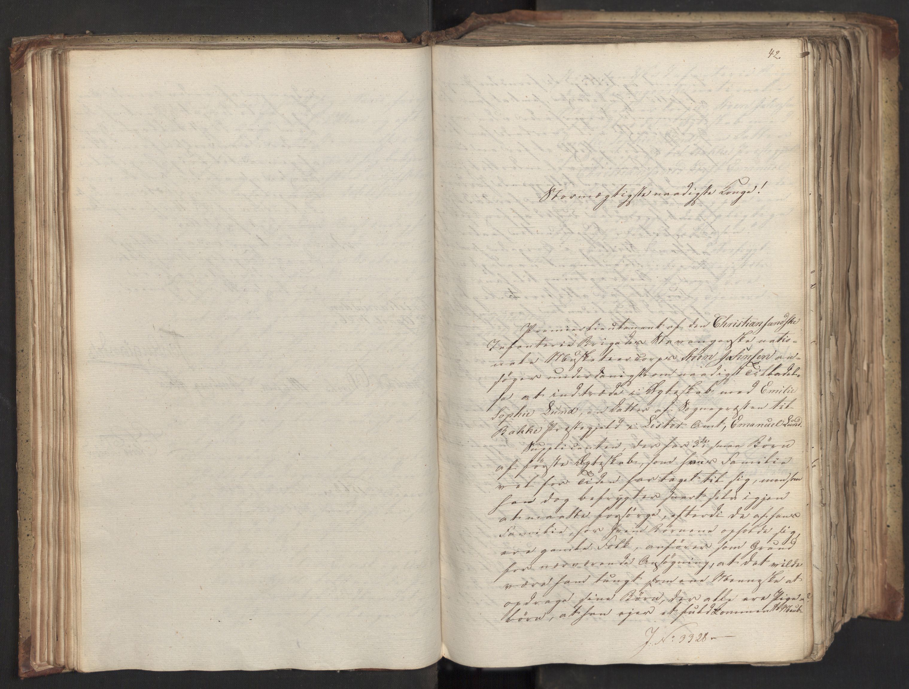 Statsrådsavdelingen i Stockholm, AV/RA-S-1003/D/Da/L0046: Regjeringsinnstillinger nr. 3308-3500, 1826, s. 60