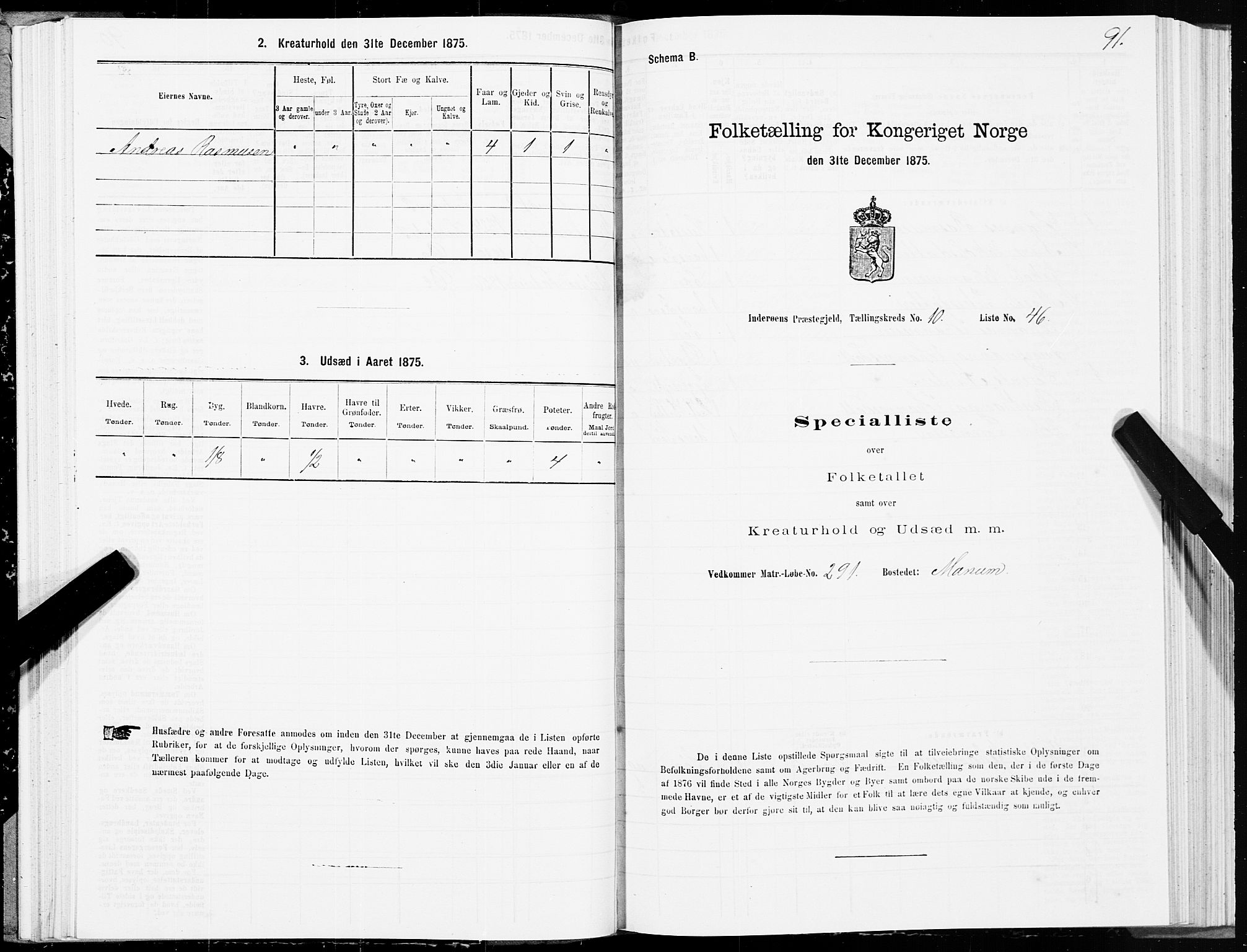 SAT, Folketelling 1875 for 1729P Inderøy prestegjeld, 1875, s. 6091