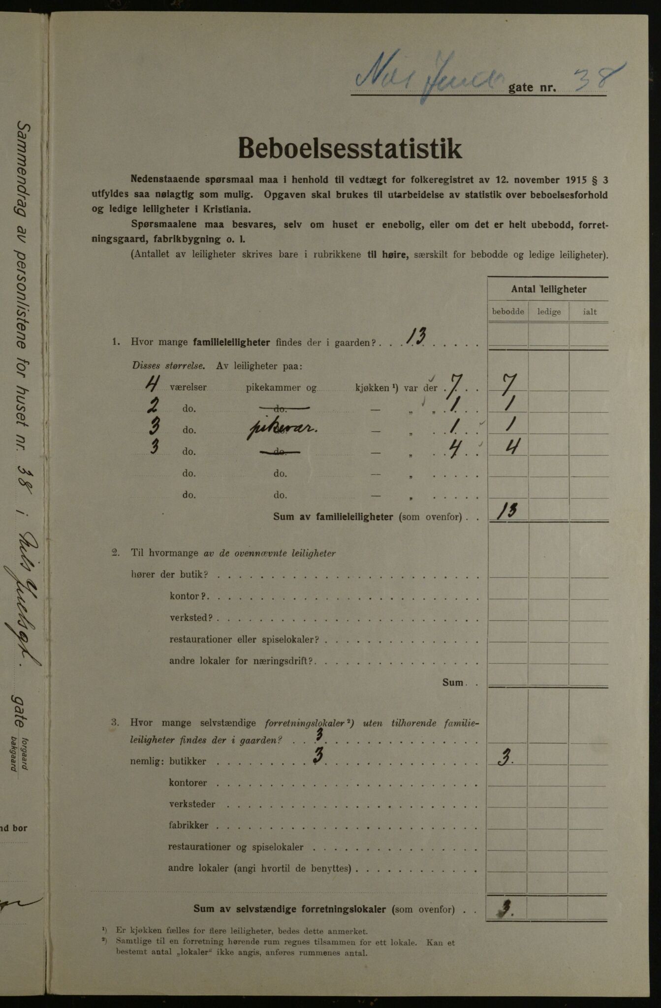 OBA, Kommunal folketelling 1.12.1923 for Kristiania, 1923, s. 77698