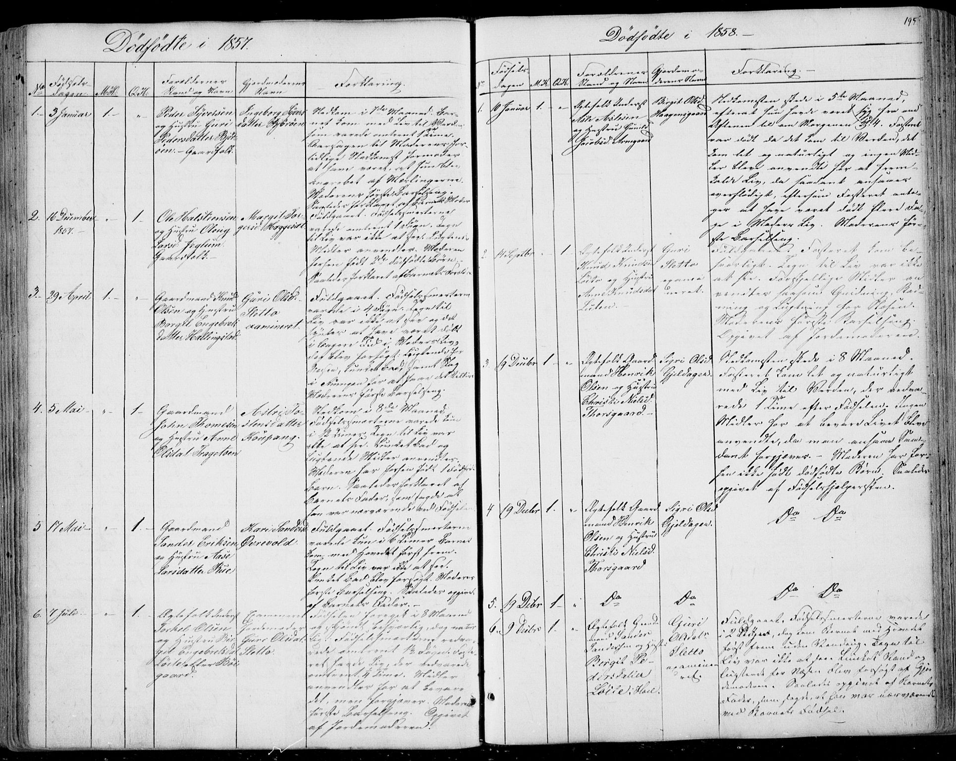 Ål kirkebøker, AV/SAKO-A-249/F/Fa/L0006: Ministerialbok nr. I 6, 1849-1864, s. 195