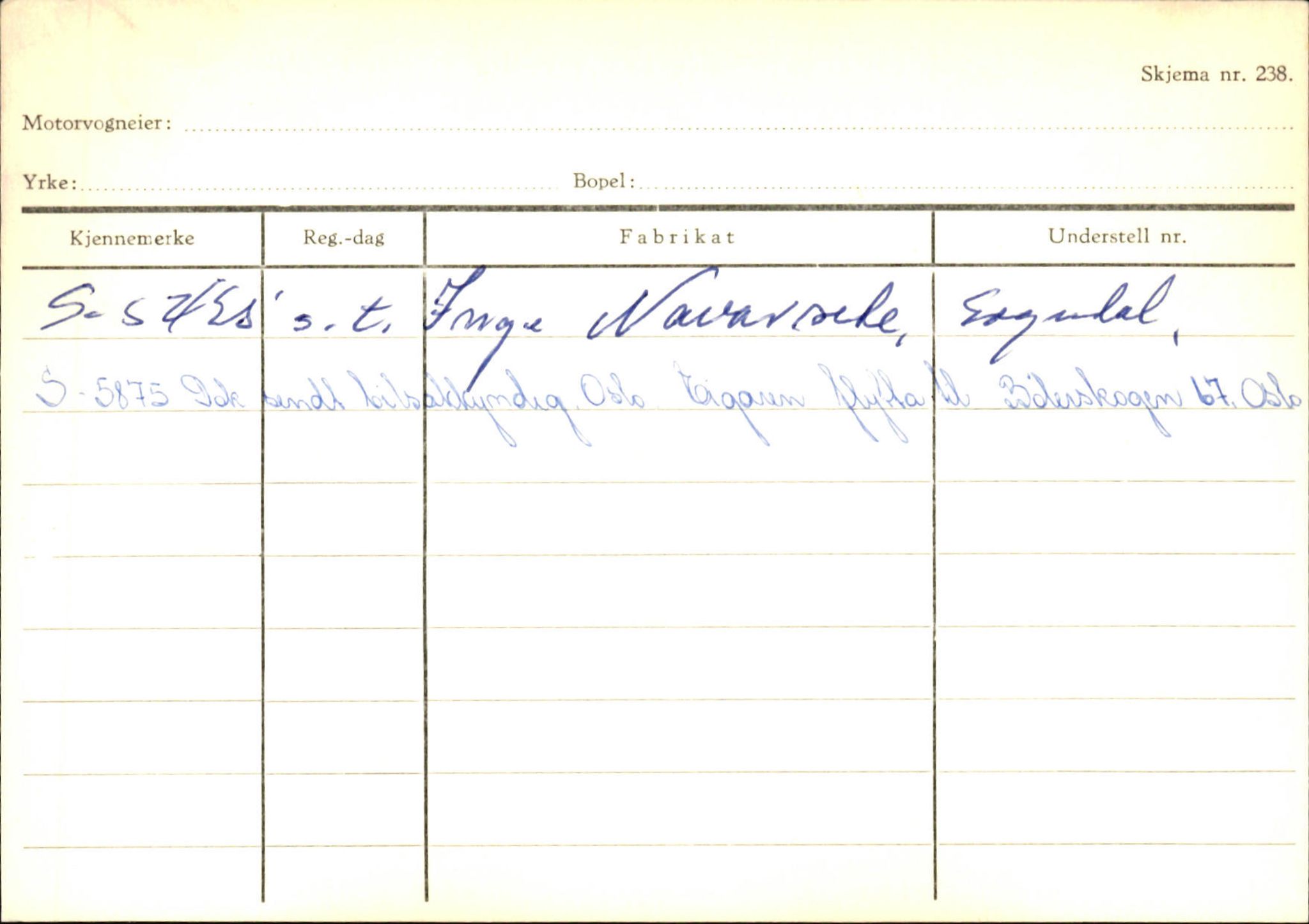 Statens vegvesen, Sogn og Fjordane vegkontor, SAB/A-5301/4/F/L0124: Eigarregister Sogndal A-U, 1945-1975, s. 333