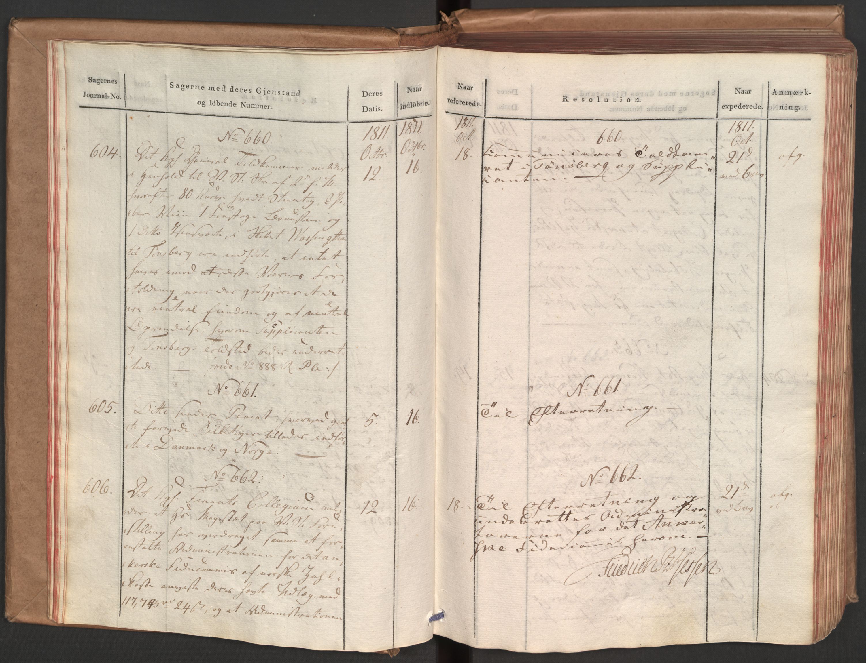 Stattholderembetet 1810-1814, 1. kontor (Kontor A), AV/RA-EA-2872/Aa/L0002: Kollegial referatprotokoll,  j.nr. 565-994,  l.nr. 611-1128, 1811-1812, s. 26
