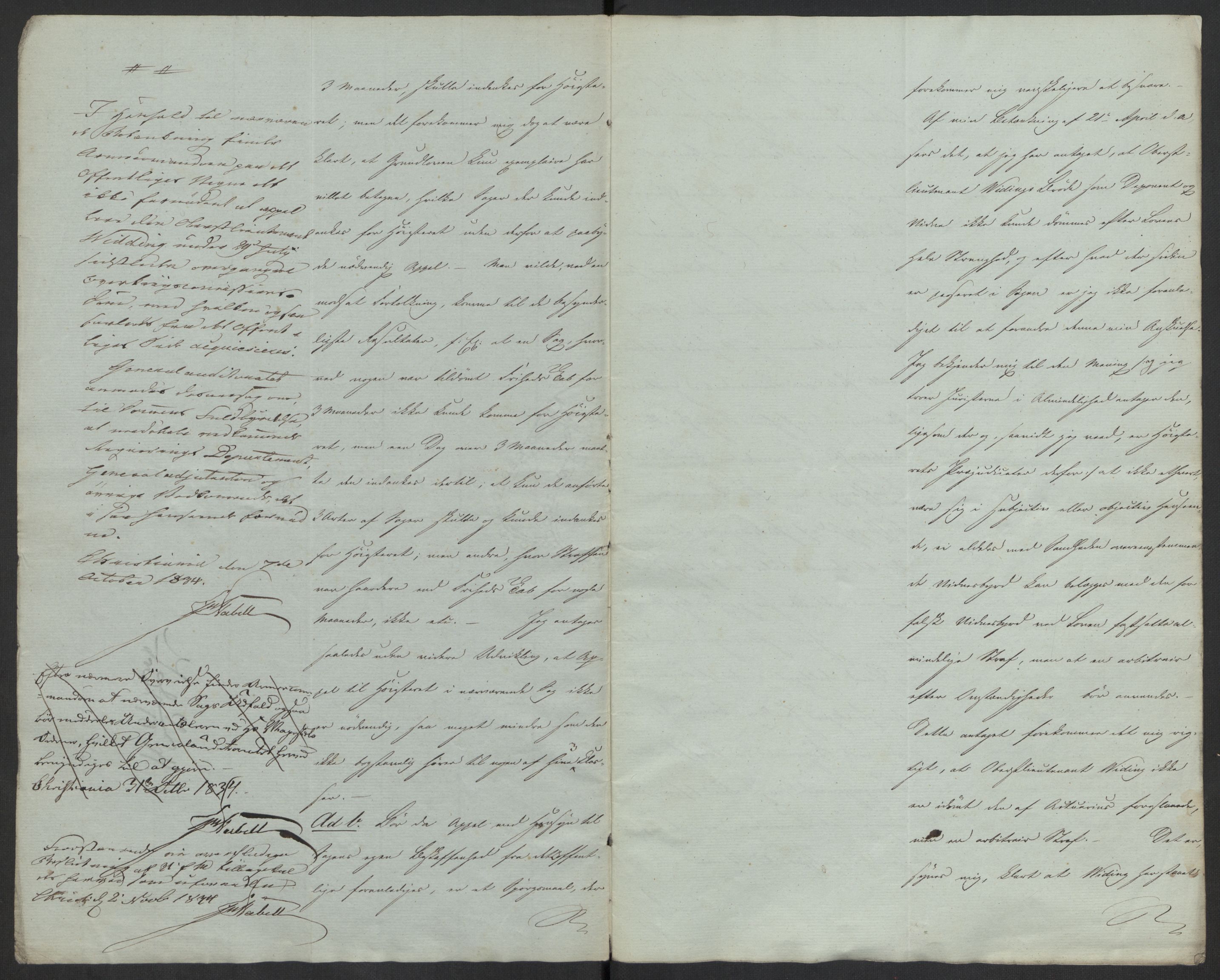Forsvaret, Generalauditøren, AV/RA-RAFA-1772/F/Fh/Fha/L0035b: Samme sag som i 35 a. Desuden menedssag mod Widding; og andre sager., 1820-1834