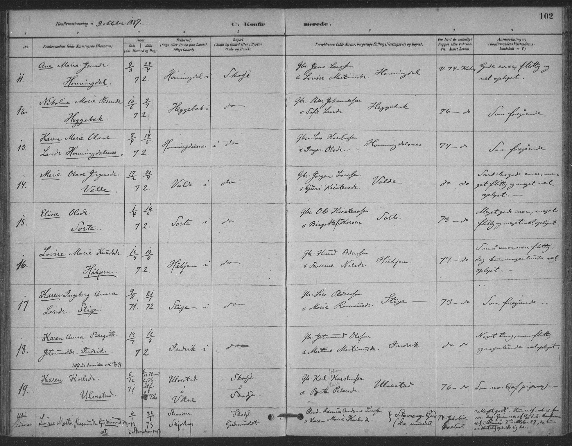 Ministerialprotokoller, klokkerbøker og fødselsregistre - Møre og Romsdal, AV/SAT-A-1454/524/L0356: Ministerialbok nr. 524A08, 1880-1899, s. 102