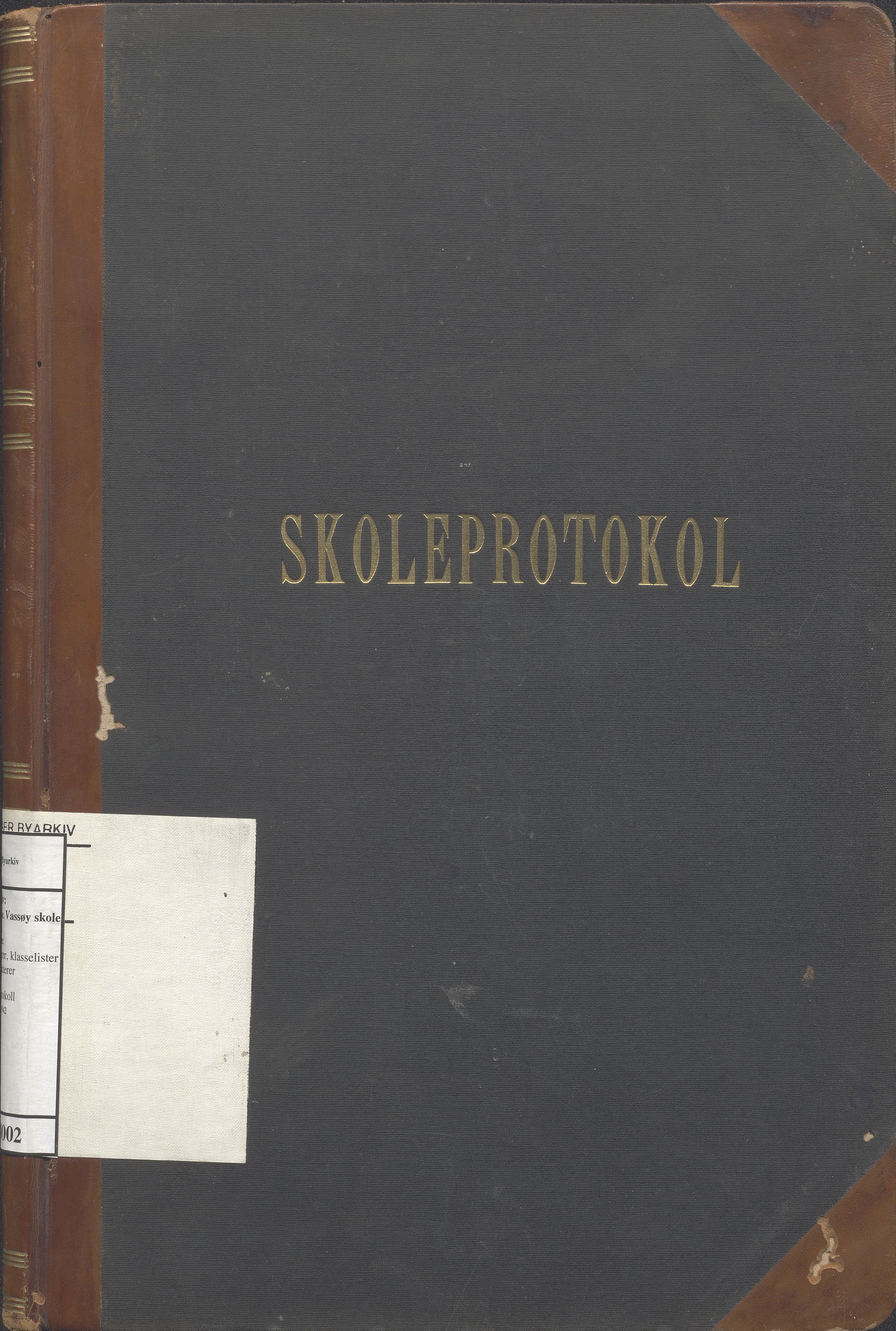 Hetland kommune. Vassøy skole, BYST/A-0149/G/Gc/L0002: Skoleprotokoll, 1917-1942
