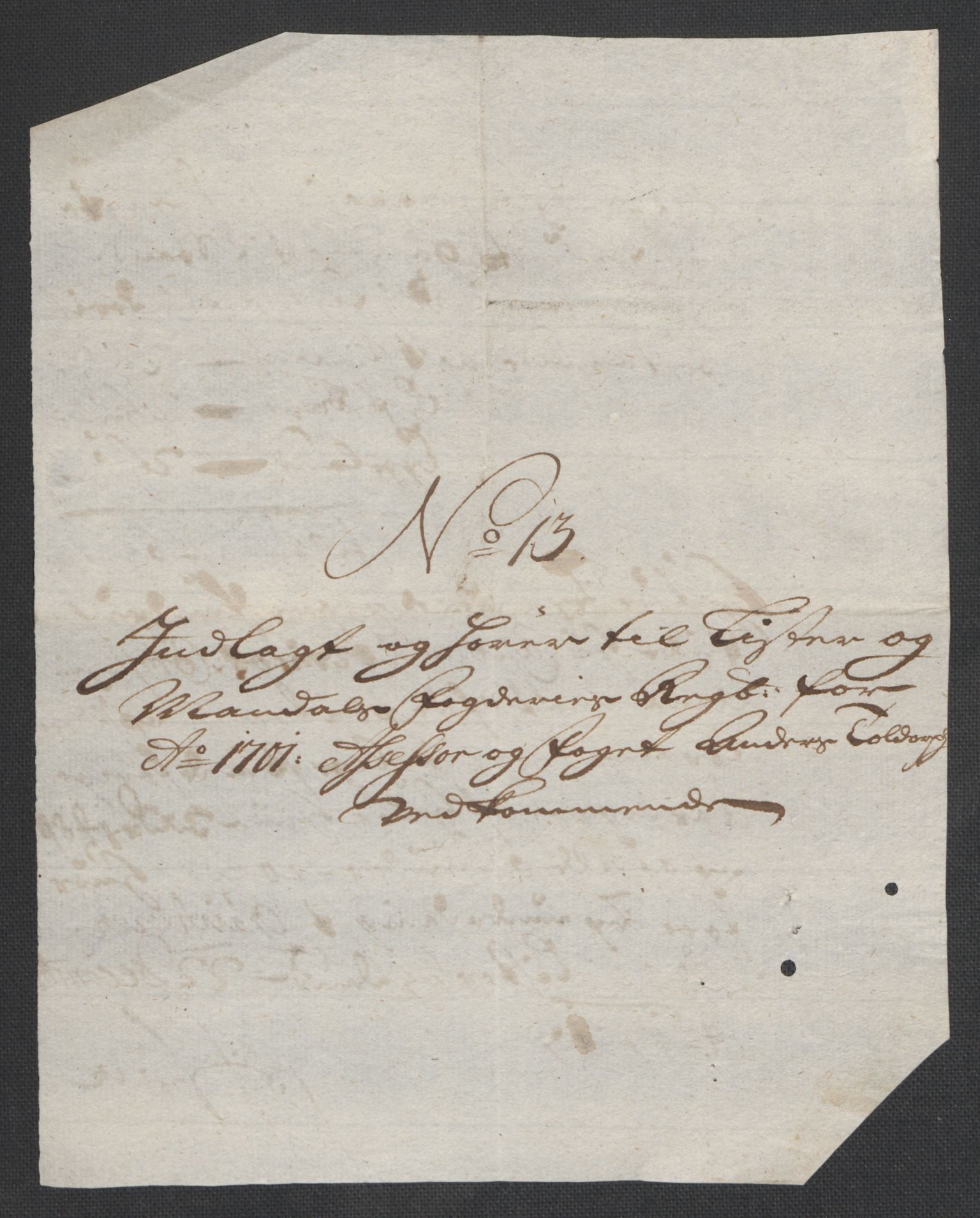 Rentekammeret inntil 1814, Reviderte regnskaper, Fogderegnskap, RA/EA-4092/R43/L2549: Fogderegnskap Lista og Mandal, 1701-1702, s. 115