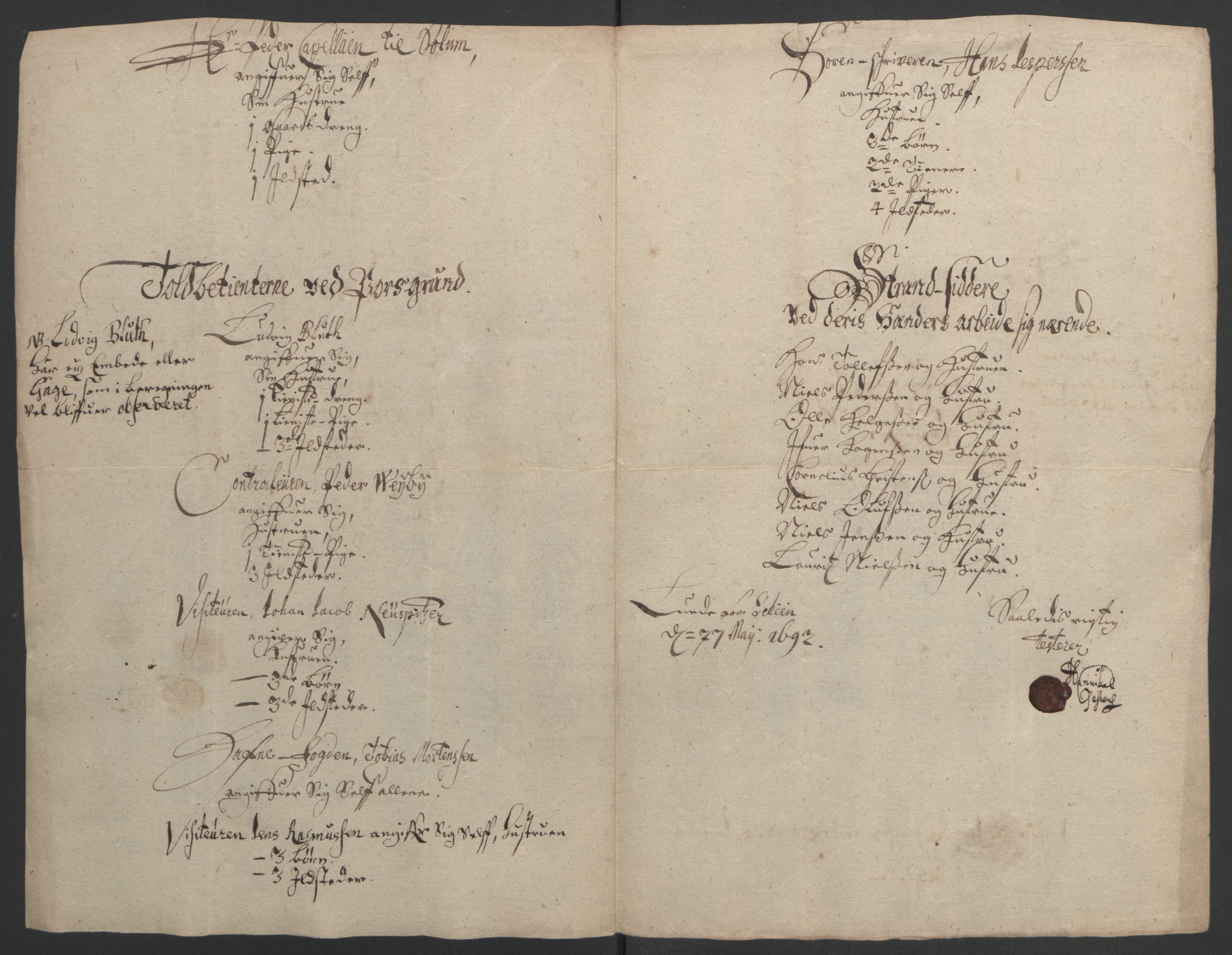 Rentekammeret inntil 1814, Reviderte regnskaper, Fogderegnskap, RA/EA-4092/R35/L2090: Fogderegnskap Øvre og Nedre Telemark, 1692, s. 349