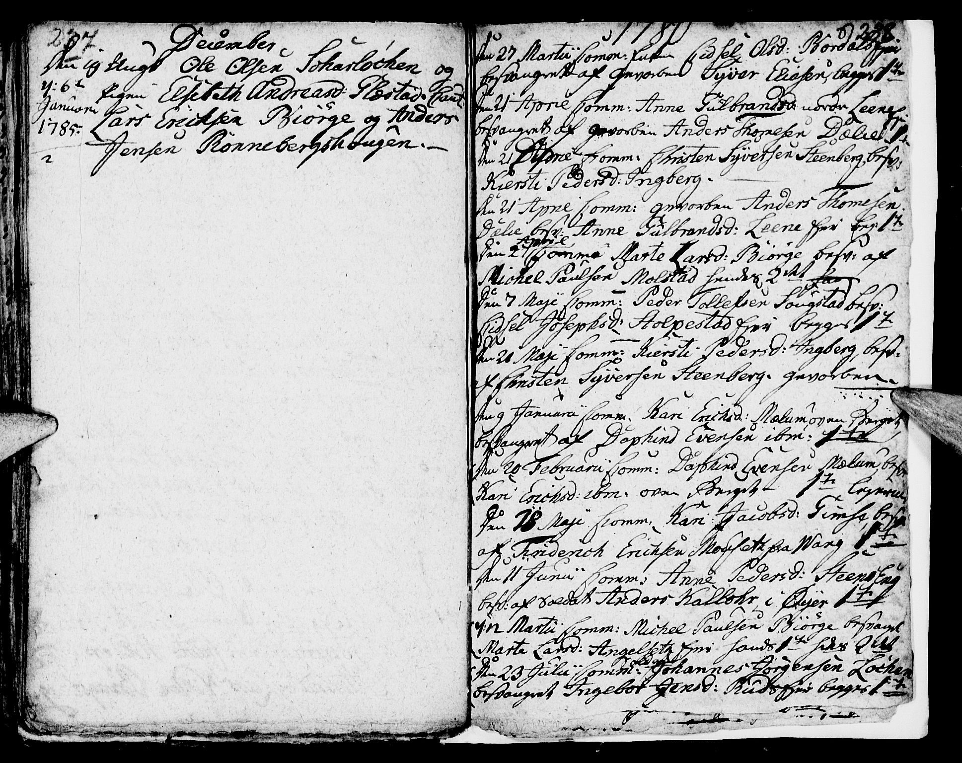 Ringsaker prestekontor, SAH/PREST-014/I/Ia/L0005/0003: Kladd til kirkebok nr. 1C, 1780-1784, s. 237-238
