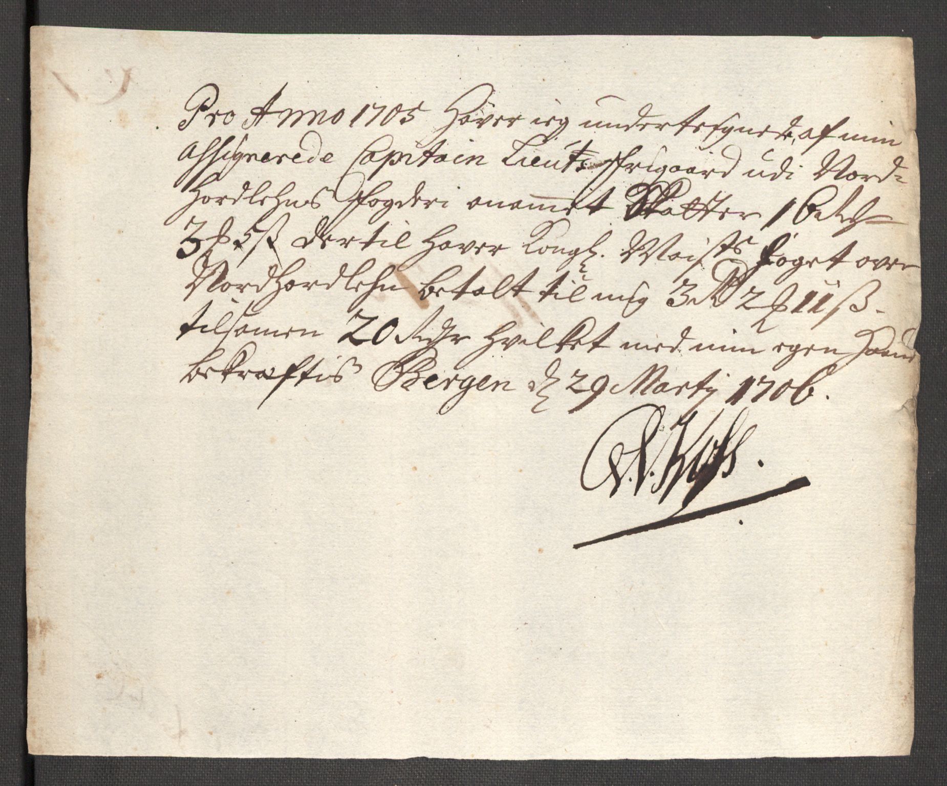 Rentekammeret inntil 1814, Reviderte regnskaper, Fogderegnskap, AV/RA-EA-4092/R51/L3187: Fogderegnskap Nordhordland og Voss, 1704-1705, s. 346