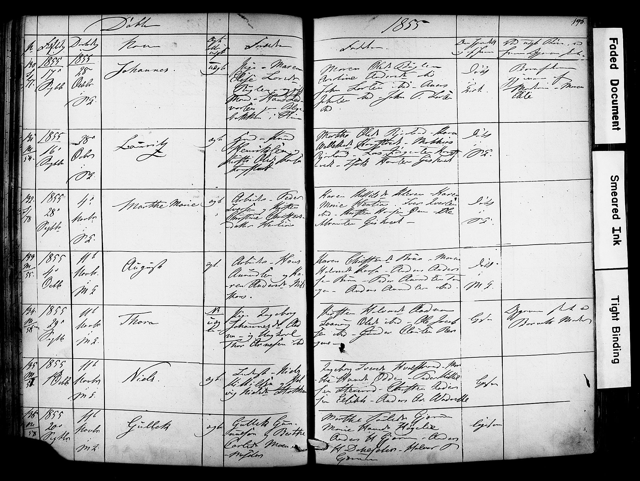 Solum kirkebøker, SAKO/A-306/F/Fa/L0006: Ministerialbok nr. I 6, 1844-1855, s. 195