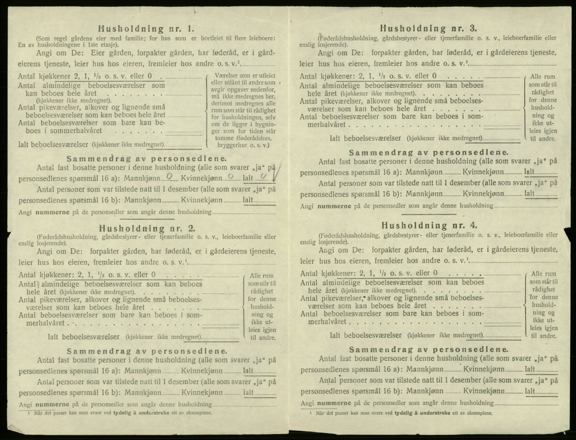 SAB, Folketelling 1920 for 1240 Strandvik herred, 1920, s. 745