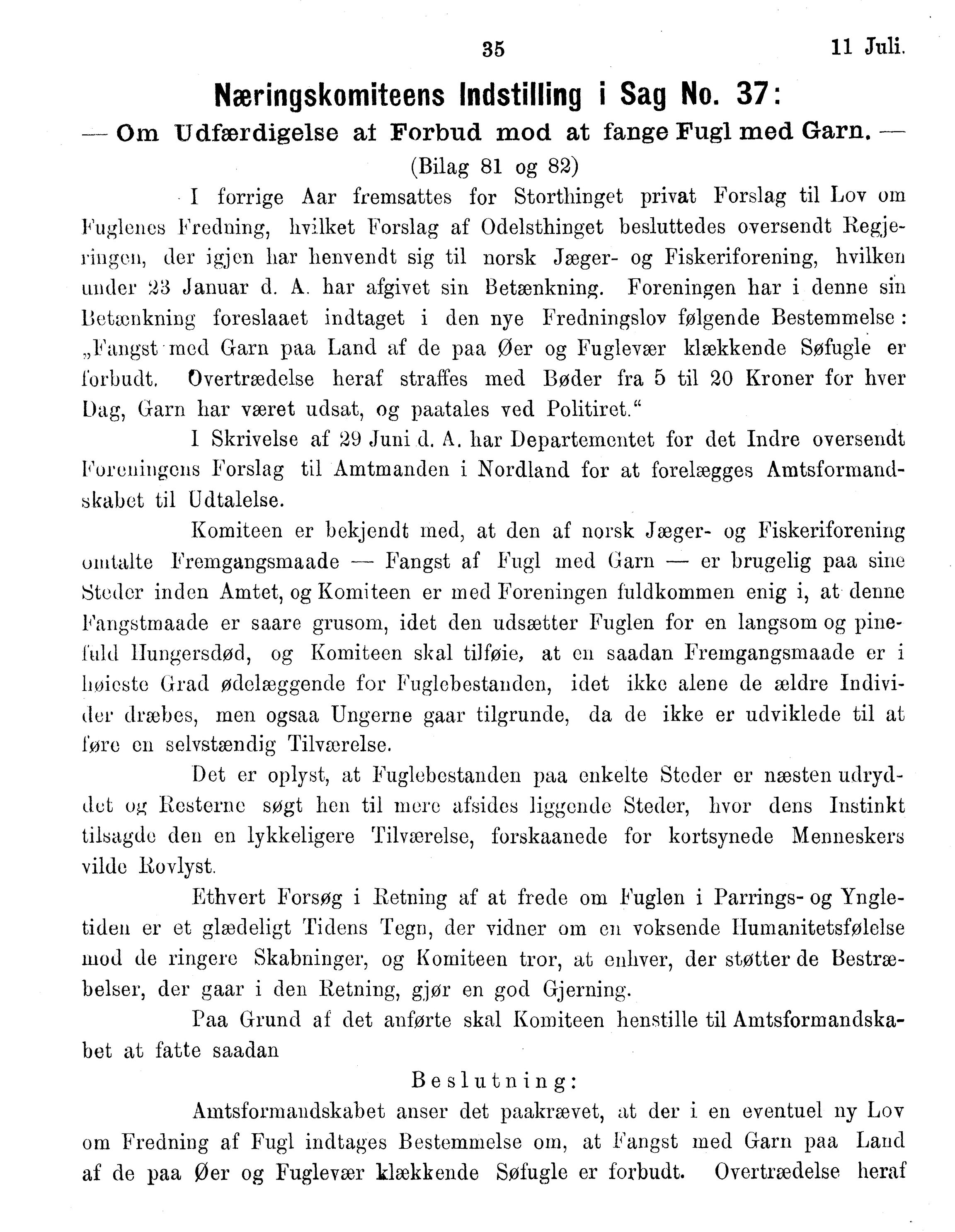 Nordland Fylkeskommune. Fylkestinget, AIN/NFK-17/176/A/Ac/L0015: Fylkestingsforhandlinger 1886-1890, 1886-1890