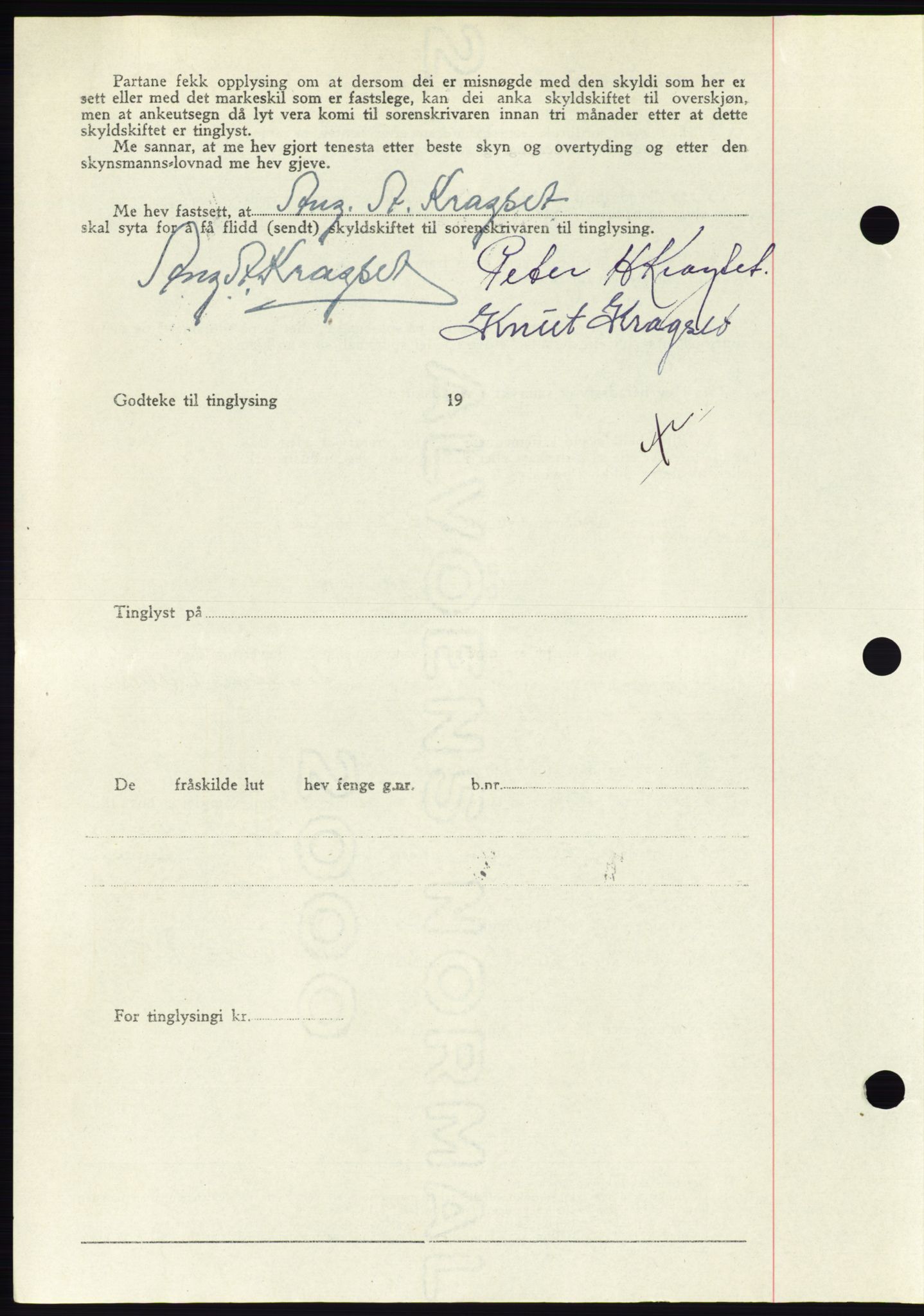 Søre Sunnmøre sorenskriveri, AV/SAT-A-4122/1/2/2C/L0081: Pantebok nr. 7A, 1947-1948, Dagboknr: 1195/1947