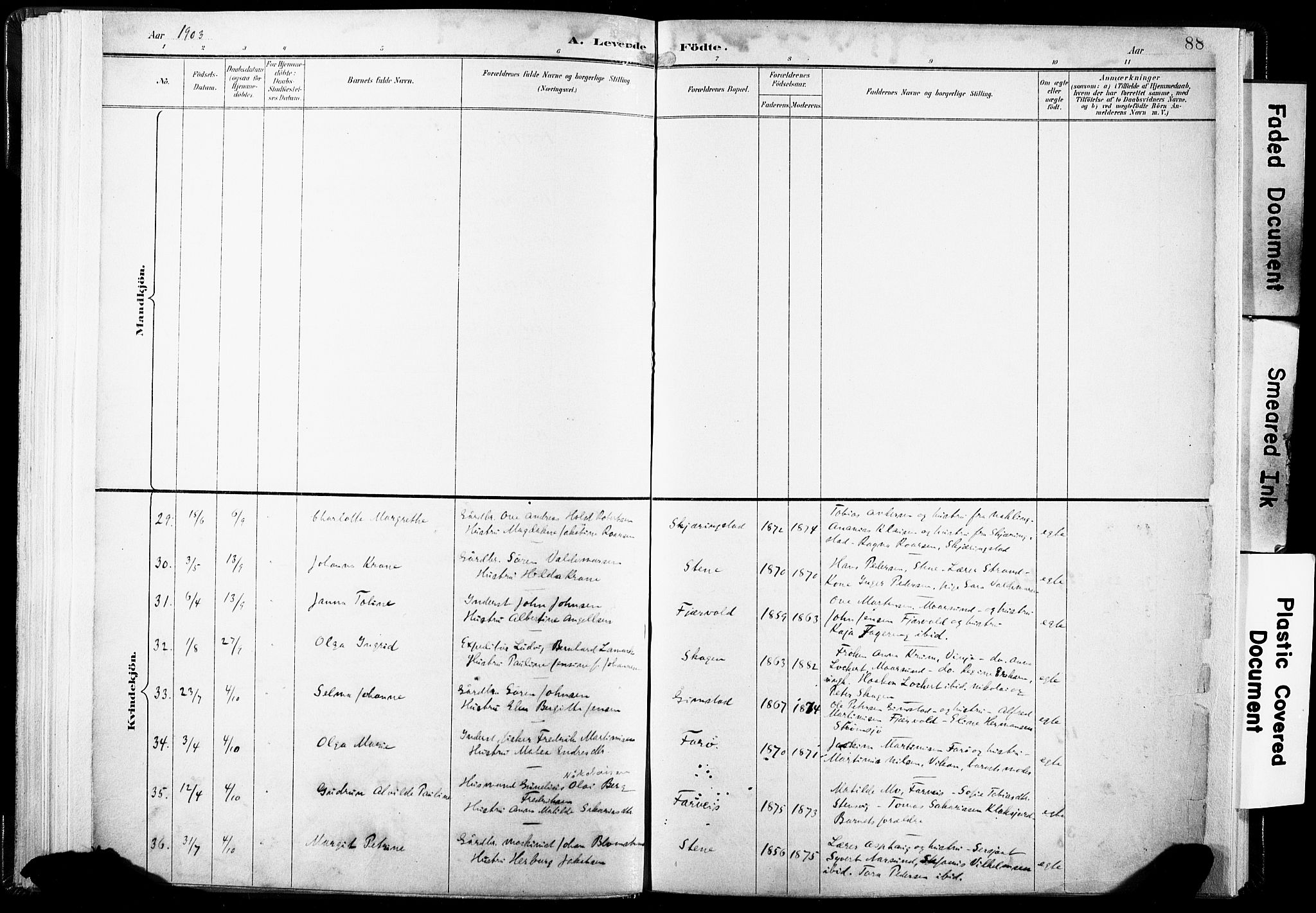 Ministerialprotokoller, klokkerbøker og fødselsregistre - Nordland, SAT/A-1459/891/L1304: Ministerialbok nr. 891A09, 1895-1921, s. 88