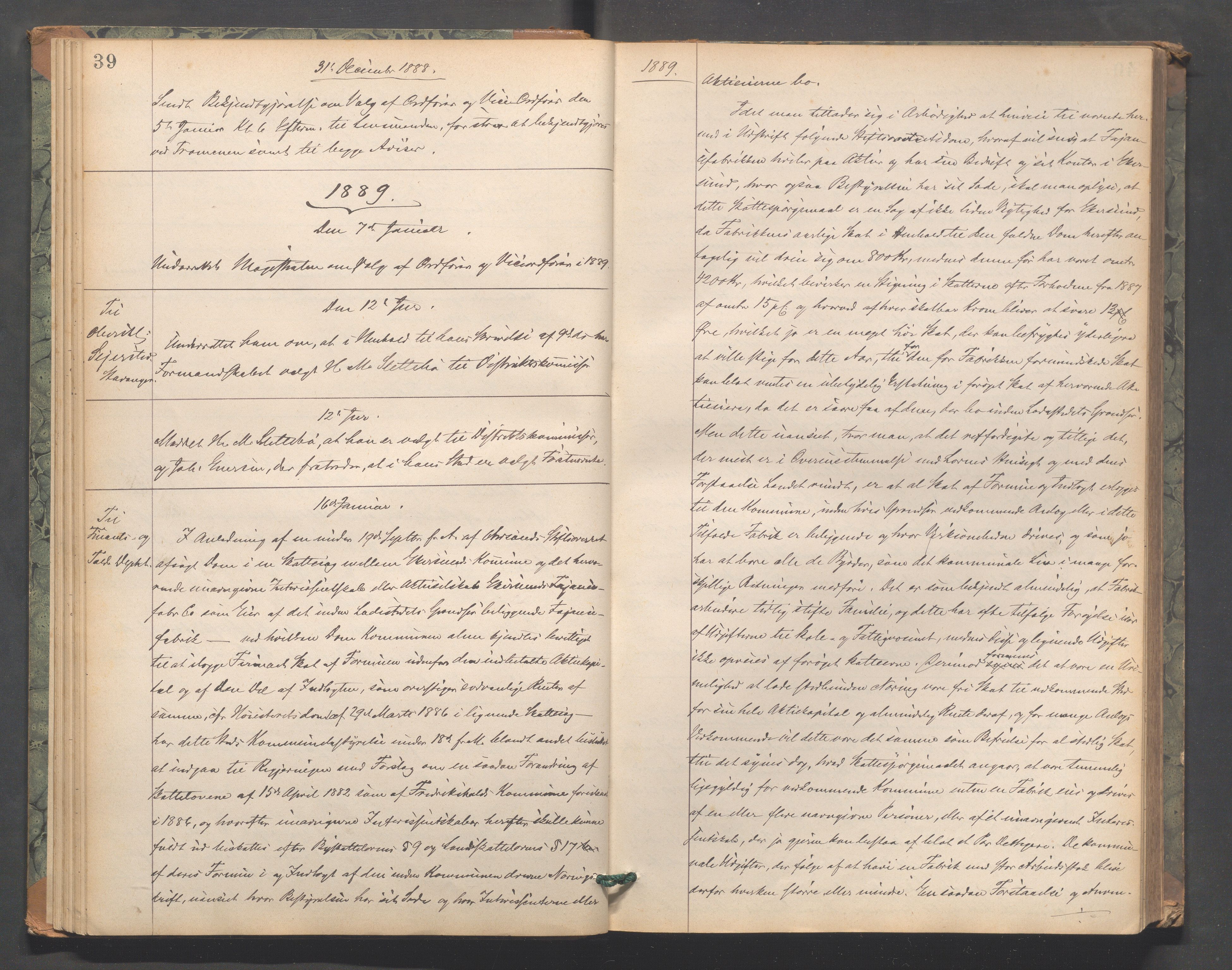 Egersund kommune (Ladested) - Formannskapet, IKAR/K-100502/B/L0002: Kopibok, 1880-1901, s. 39