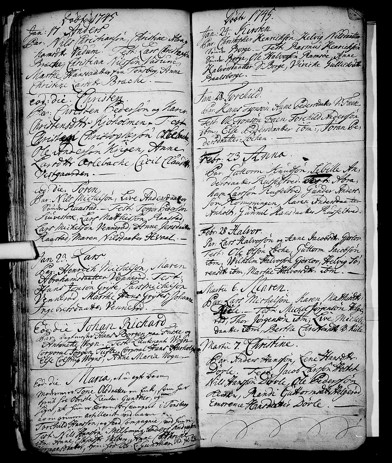 Stokke kirkebøker, SAKO/A-320/F/Fa/L0002: Ministerialbok nr. I 2, 1732-1770, s. 36