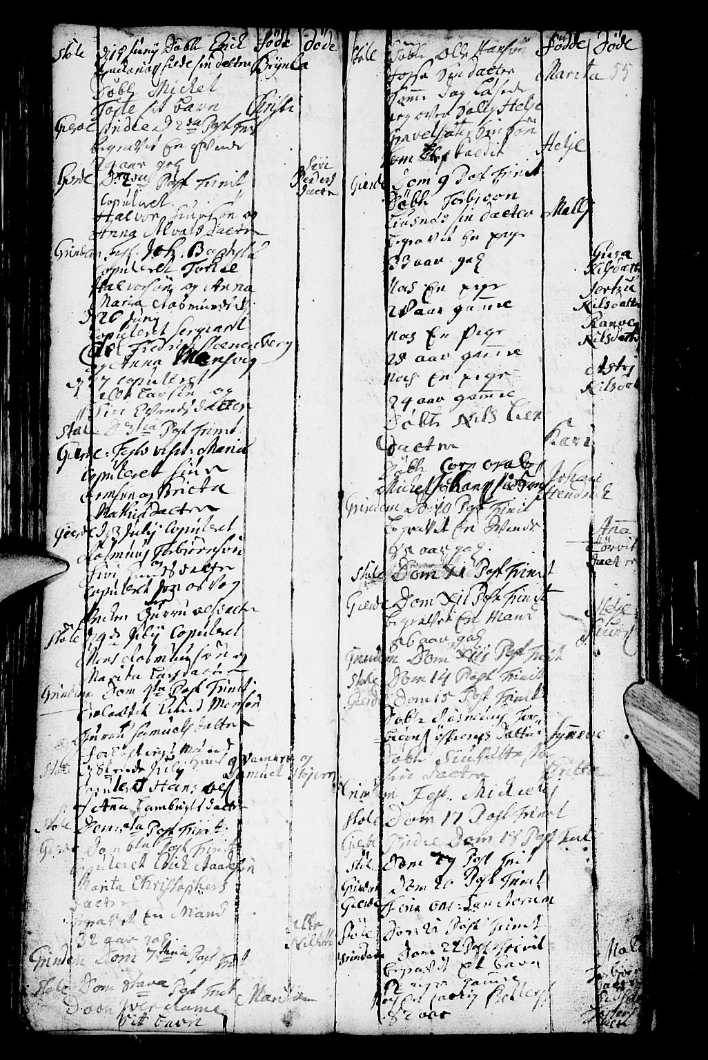 Etne sokneprestembete, SAB/A-75001/H/Haa: Ministerialbok nr. A 2, 1725-1755, s. 55