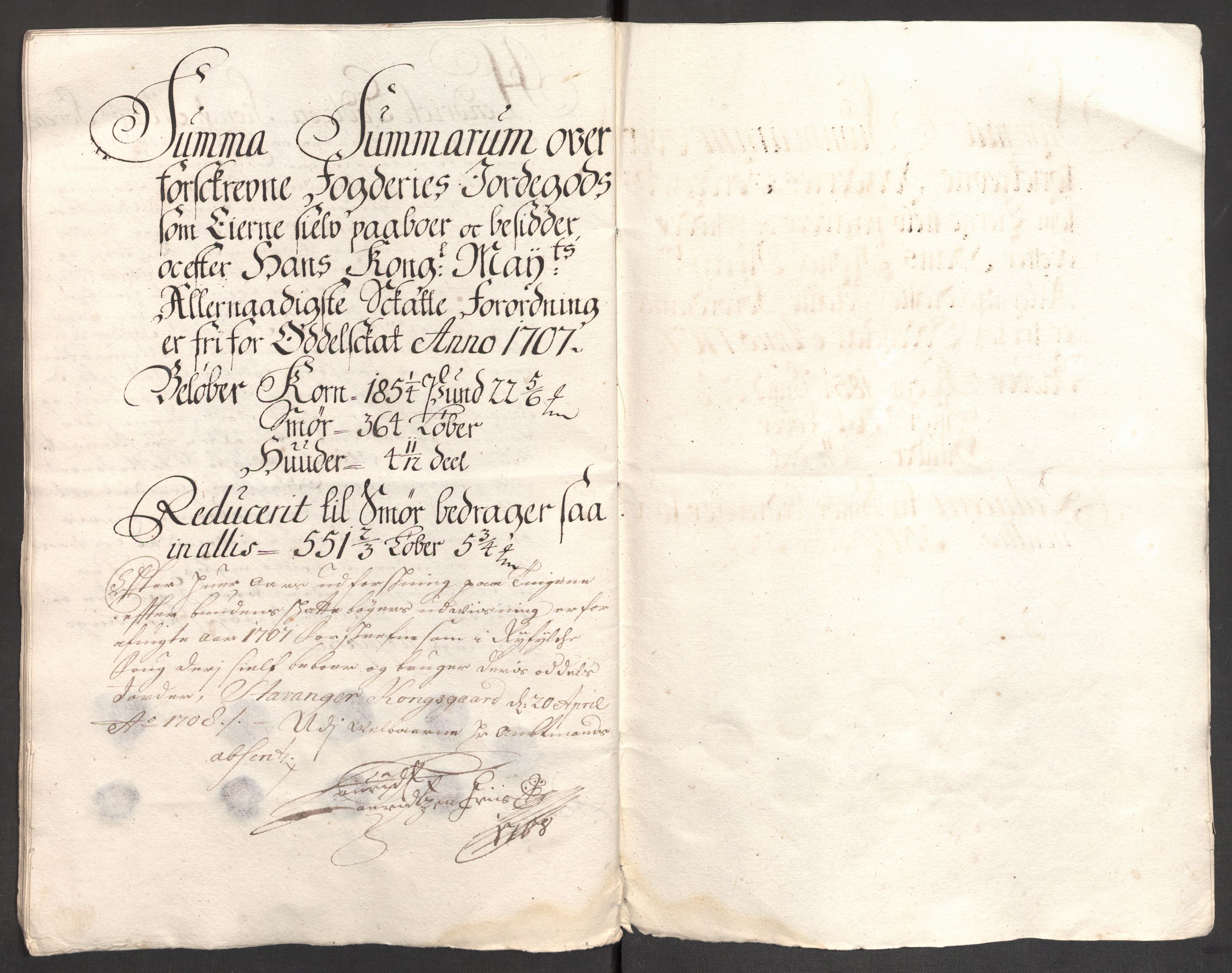 Rentekammeret inntil 1814, Reviderte regnskaper, Fogderegnskap, RA/EA-4092/R47/L2861: Fogderegnskap Ryfylke, 1706-1709, s. 156
